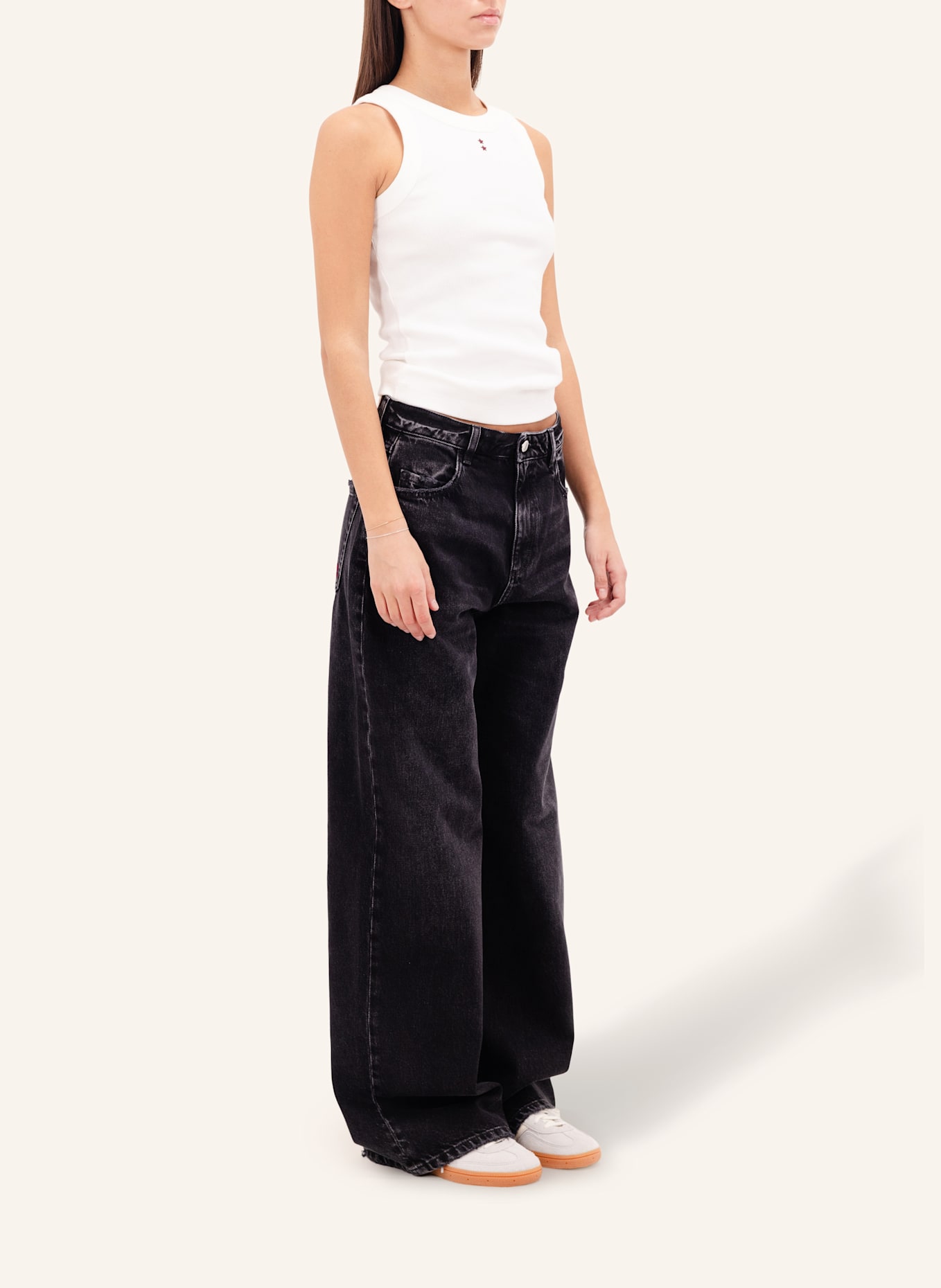 ICON DENIM Tank Top RAYA: WEISS