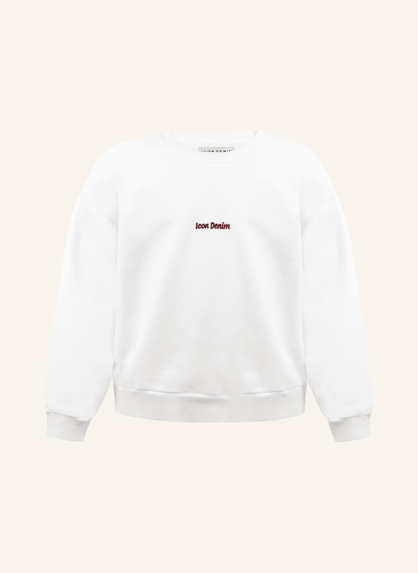 ICON DENIM Sweatshirt FITZ: WEISS