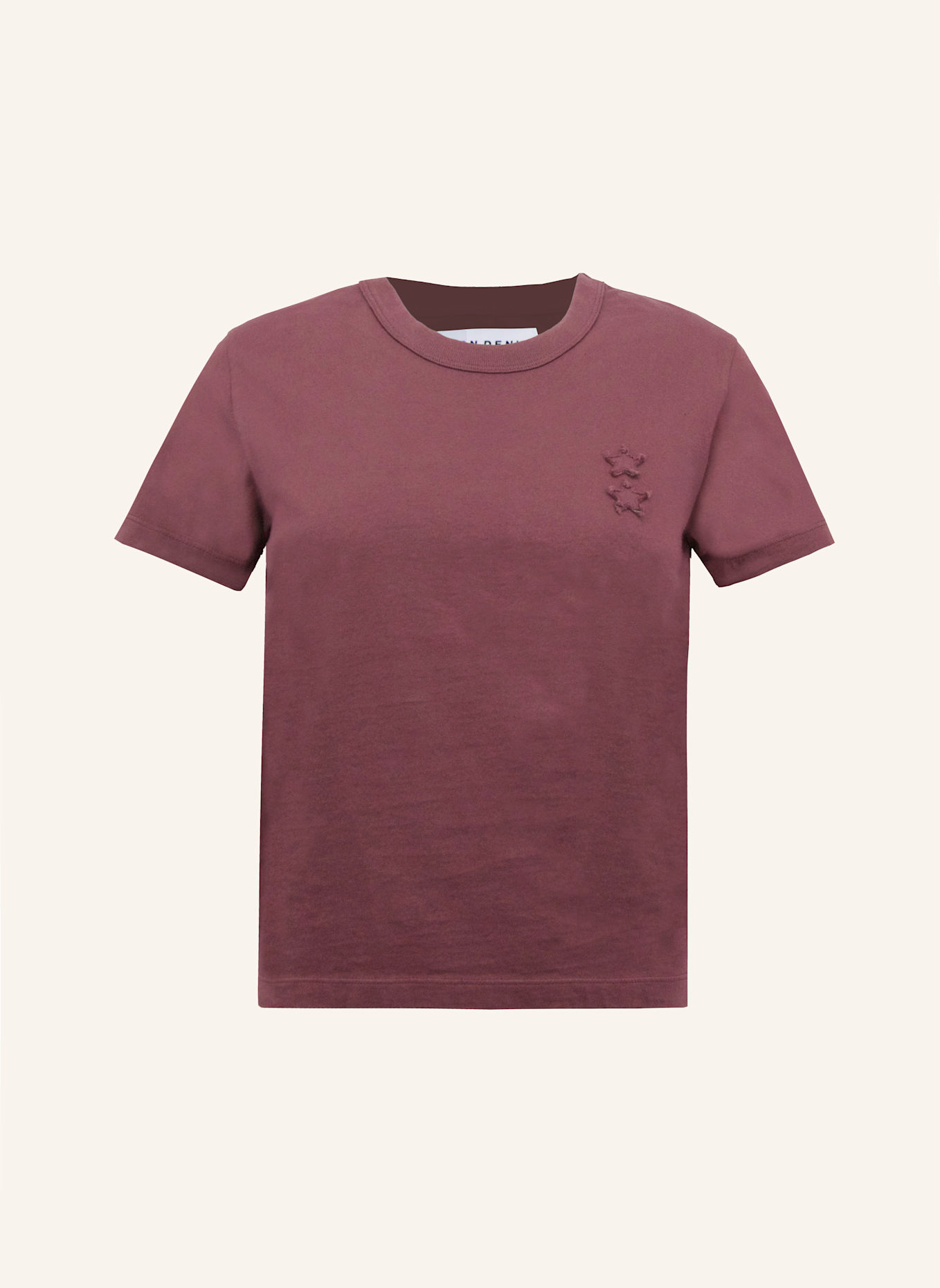 ICON DENIM T-shirt JULIE: DUNKELROT