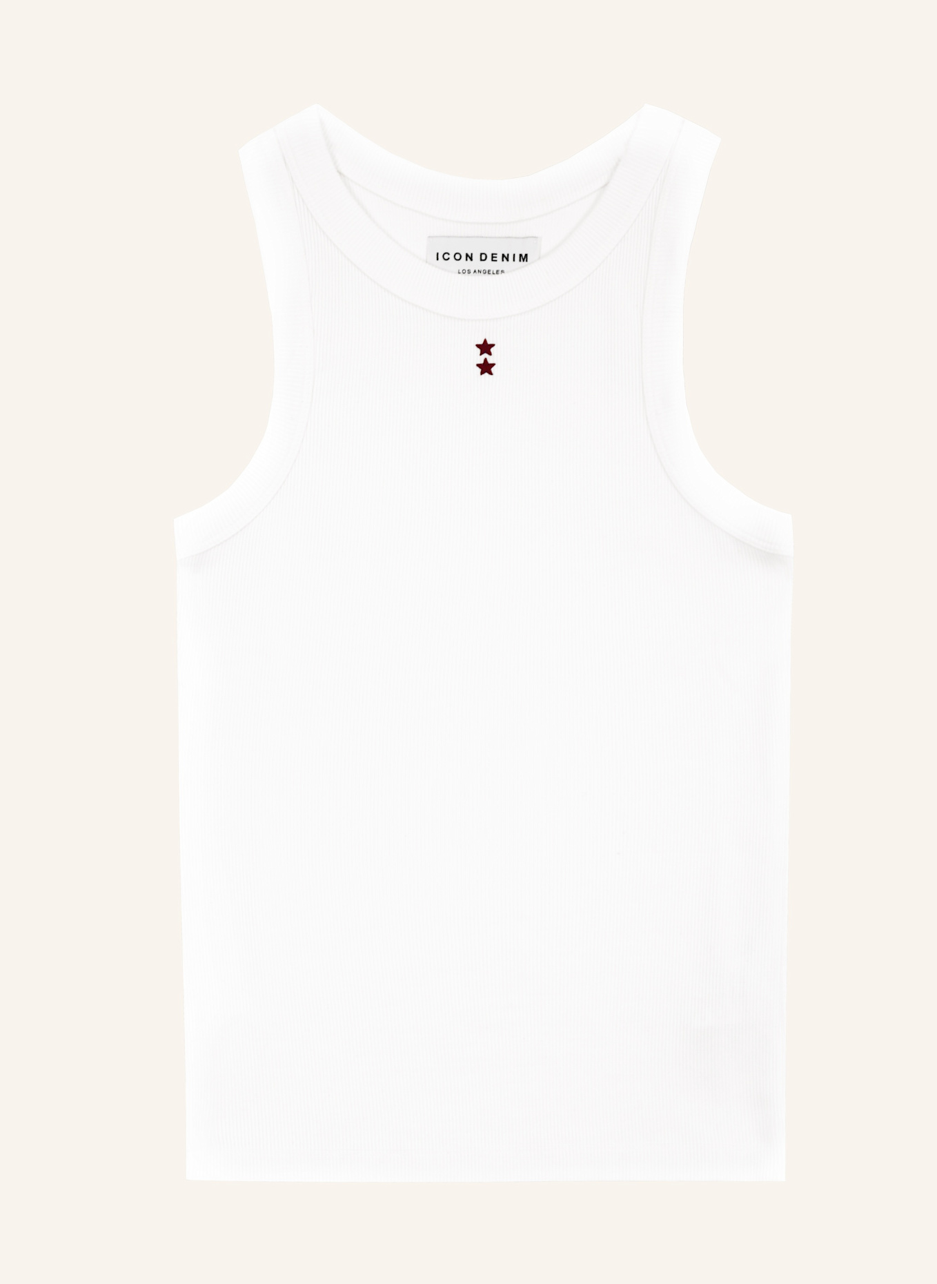 ICON DENIM Tank Top RAYA: WEISS