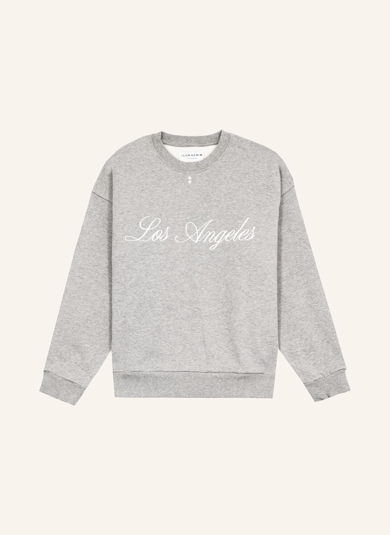 ICON DENIM Sweatshirt FITZ: GRAU