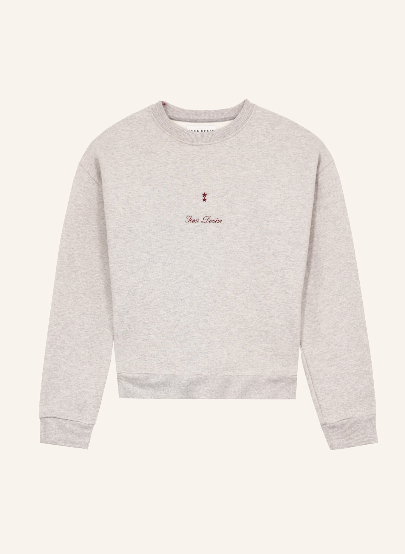 ICON DENIM Sweatshirt MELLIE: GRAU