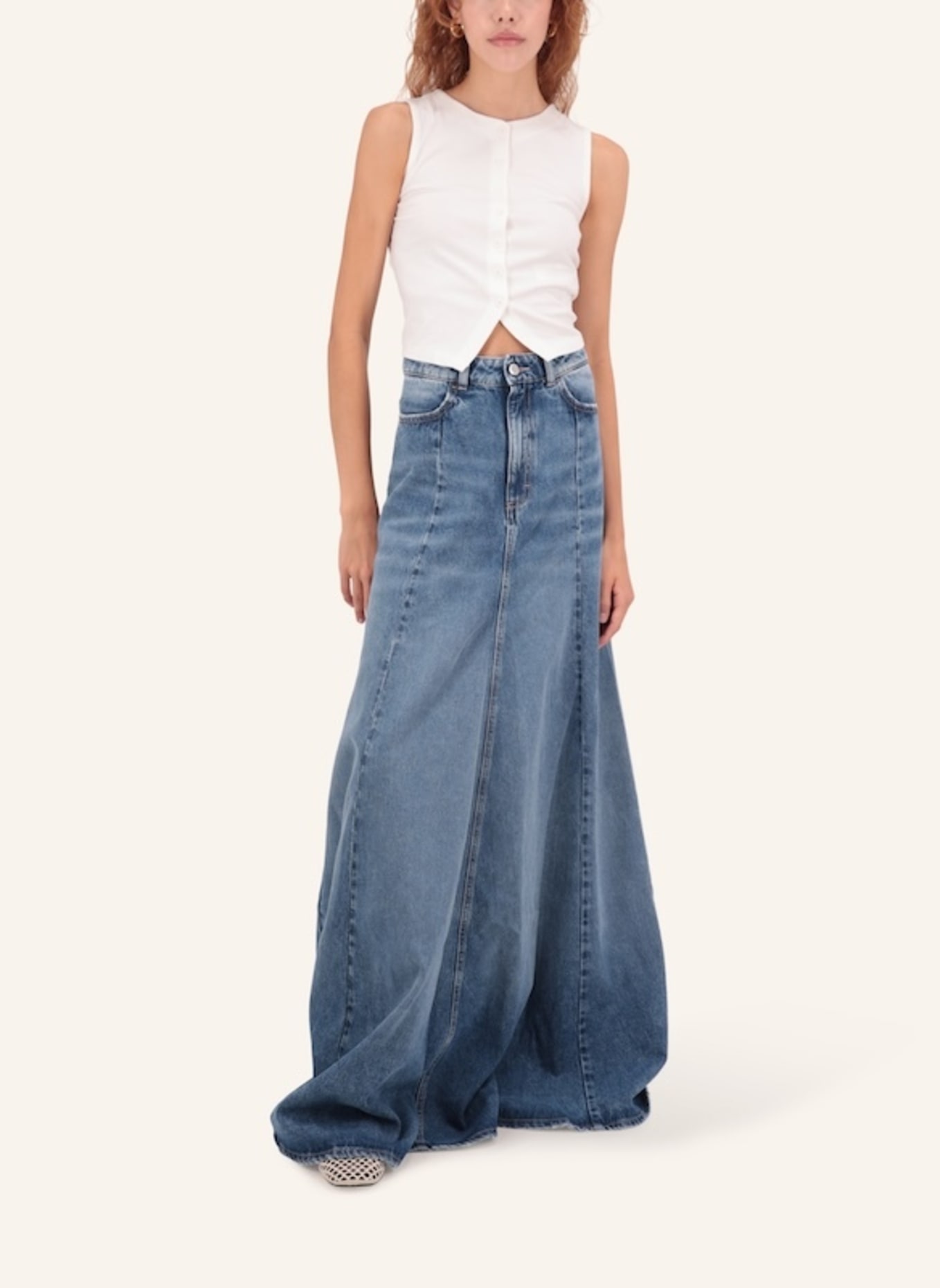 ICON DENIM Skirt CORA: DUNKELBLAU