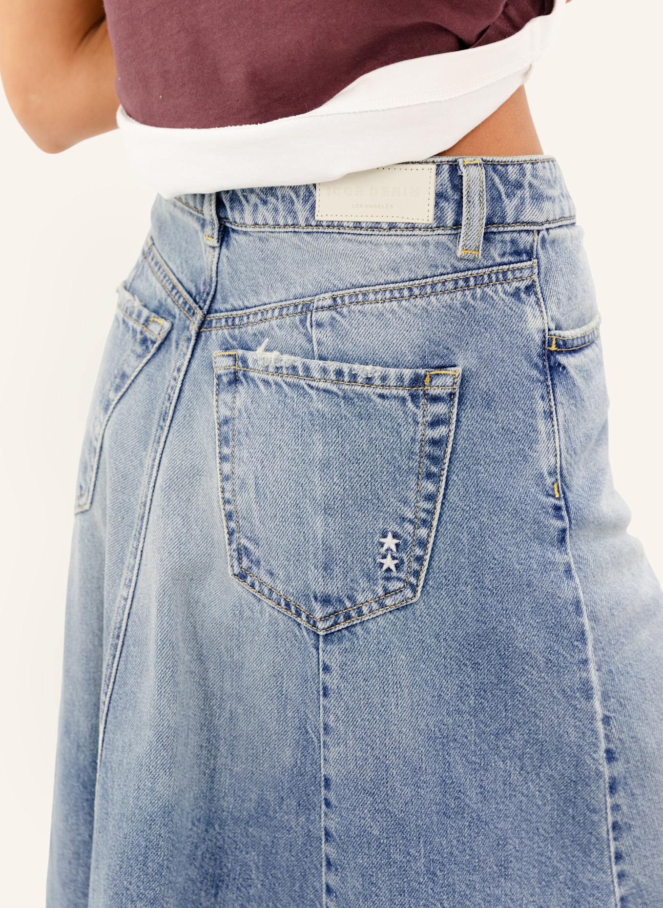 ICON DENIM Skirt CORA: BLAU