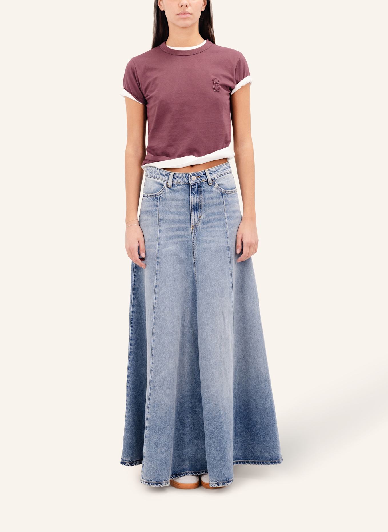 ICON DENIM Skirt CORA: BLAU