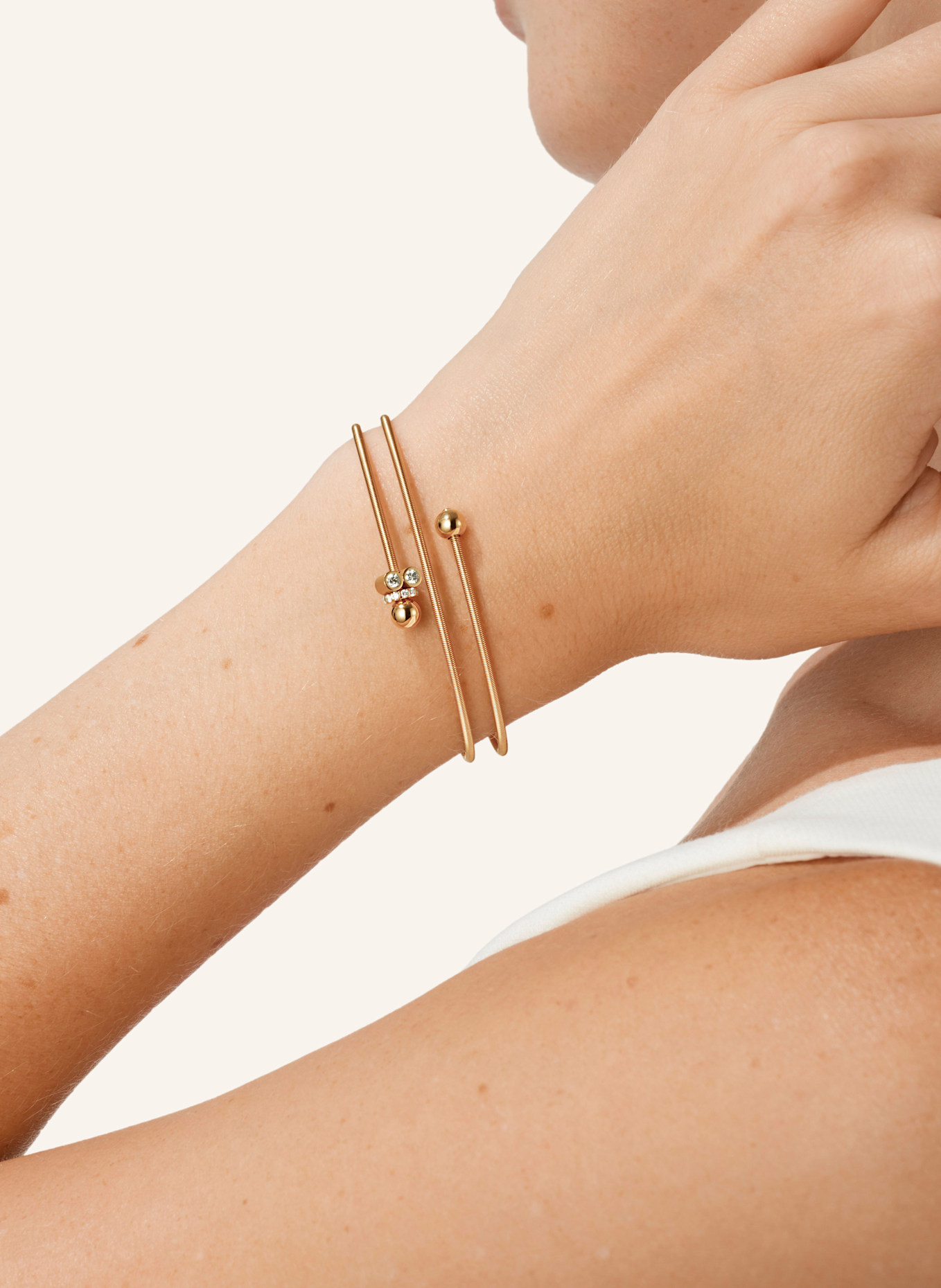 NIESSING Armreif COLETTE C EMBRACE 2-fach: ROSÉGOLD