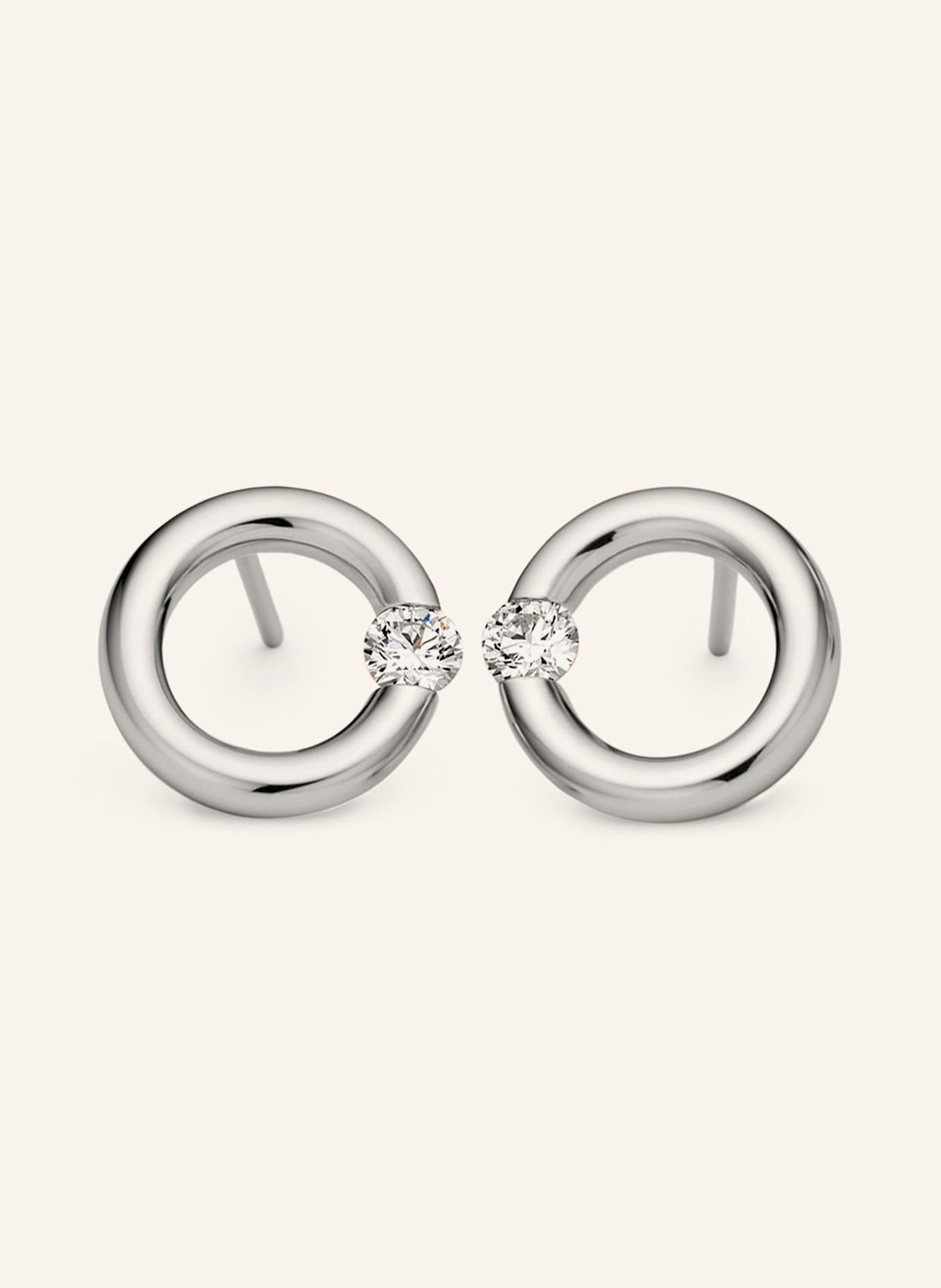 NIESSING Ohrringe SPANNRING®: PLATIN