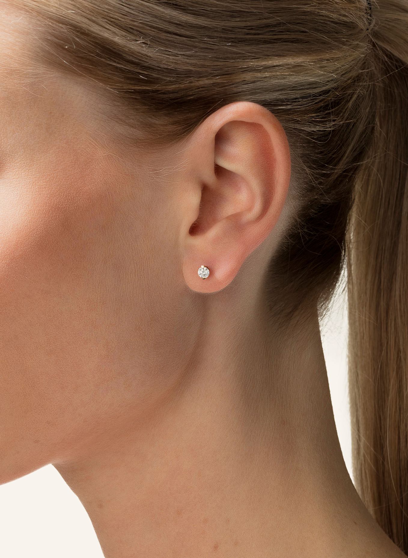 NIESSING Ohrstecker PRINCESS: ROSÉGOLD