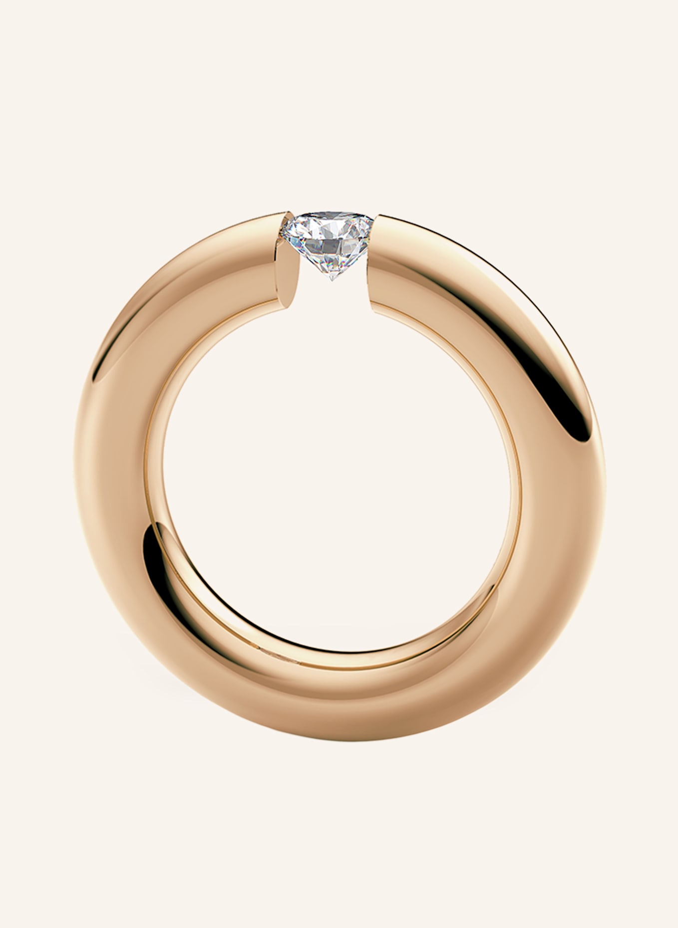 NIESSING Ring SPANNRING® RUND: ROSÉGOLD