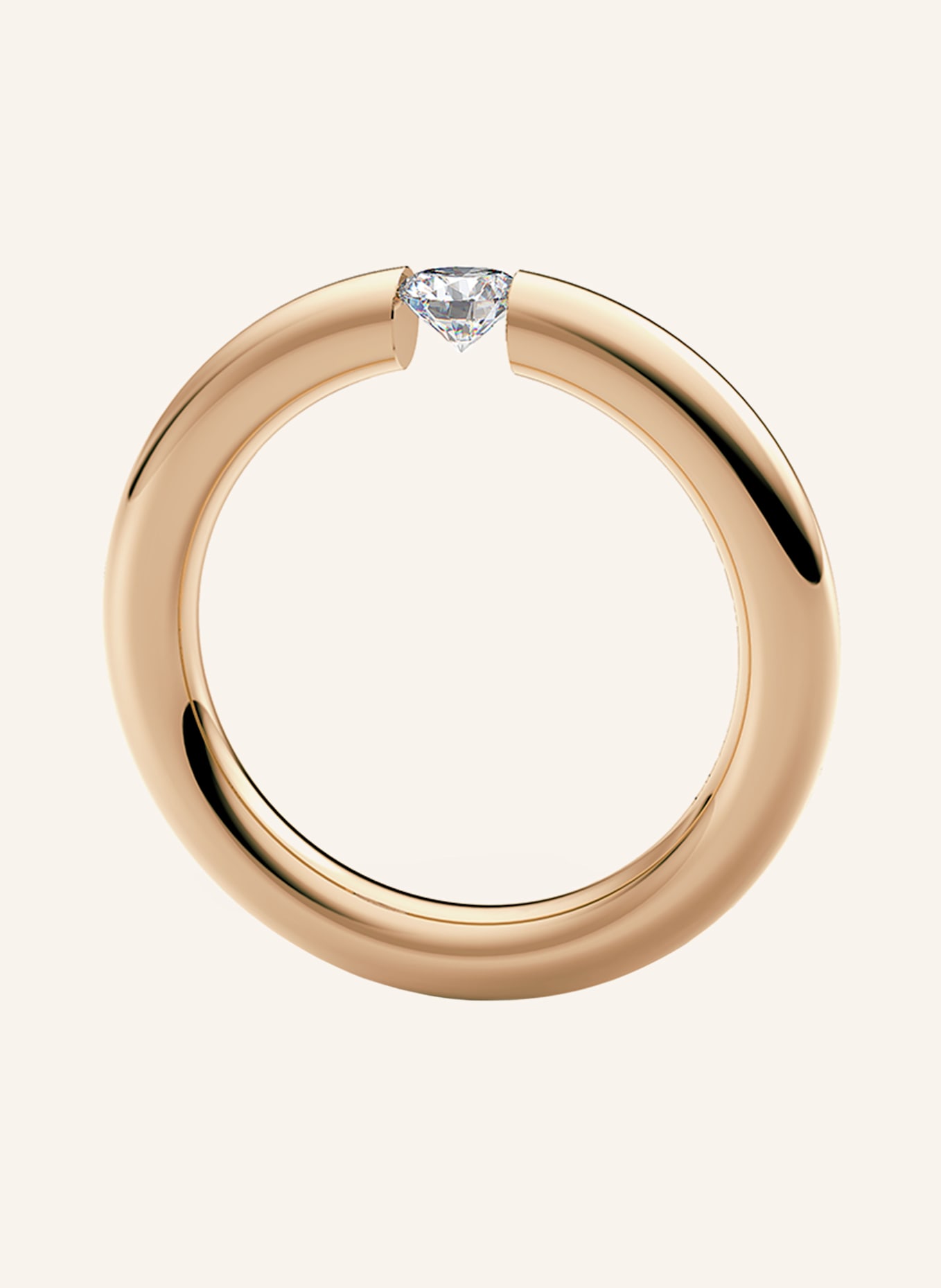 NIESSING Ring SPANNRING® RUND: ROSÉGOLD