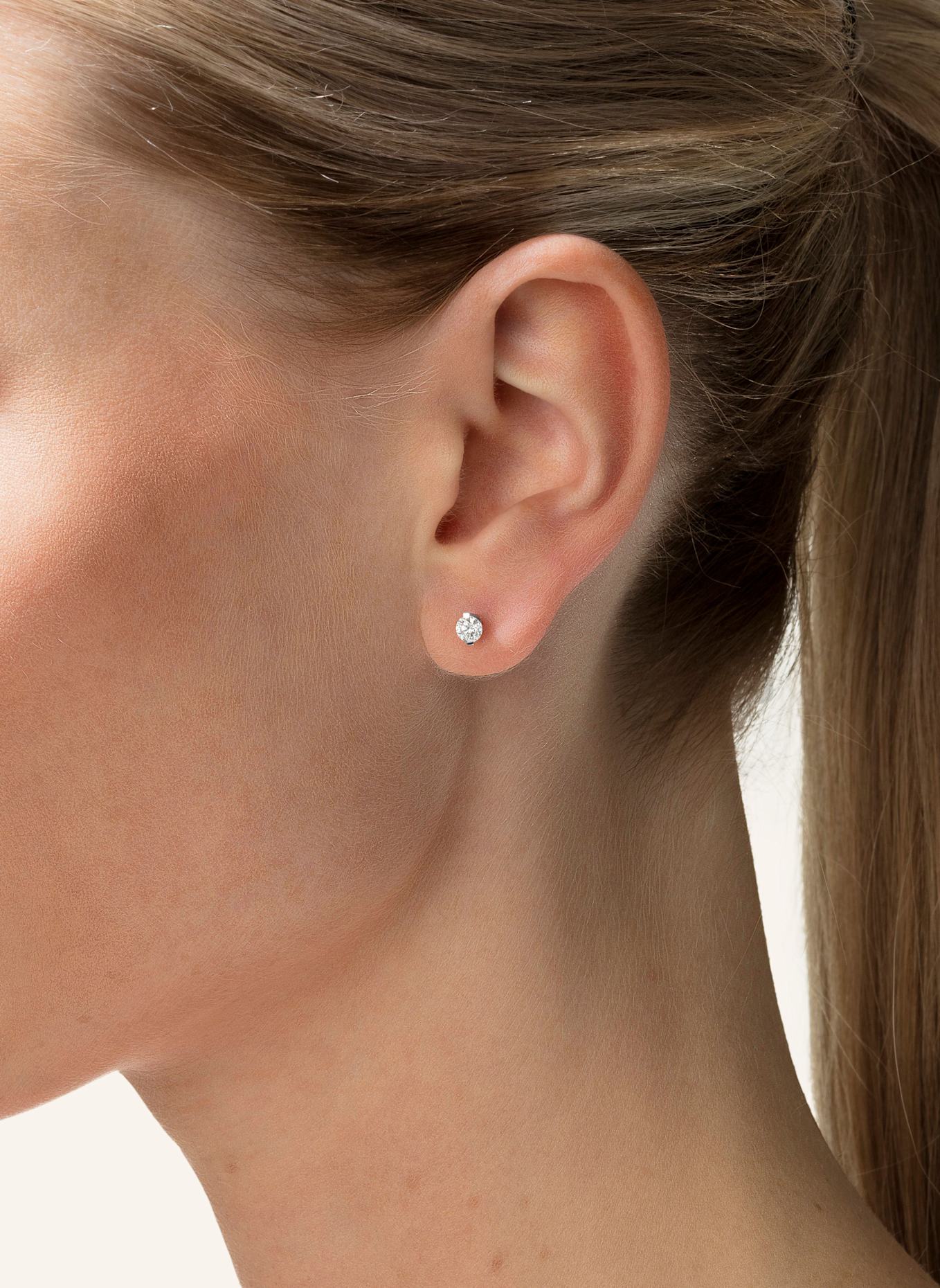 NIESSING Ohrstecker PRINCESS: PLATIN