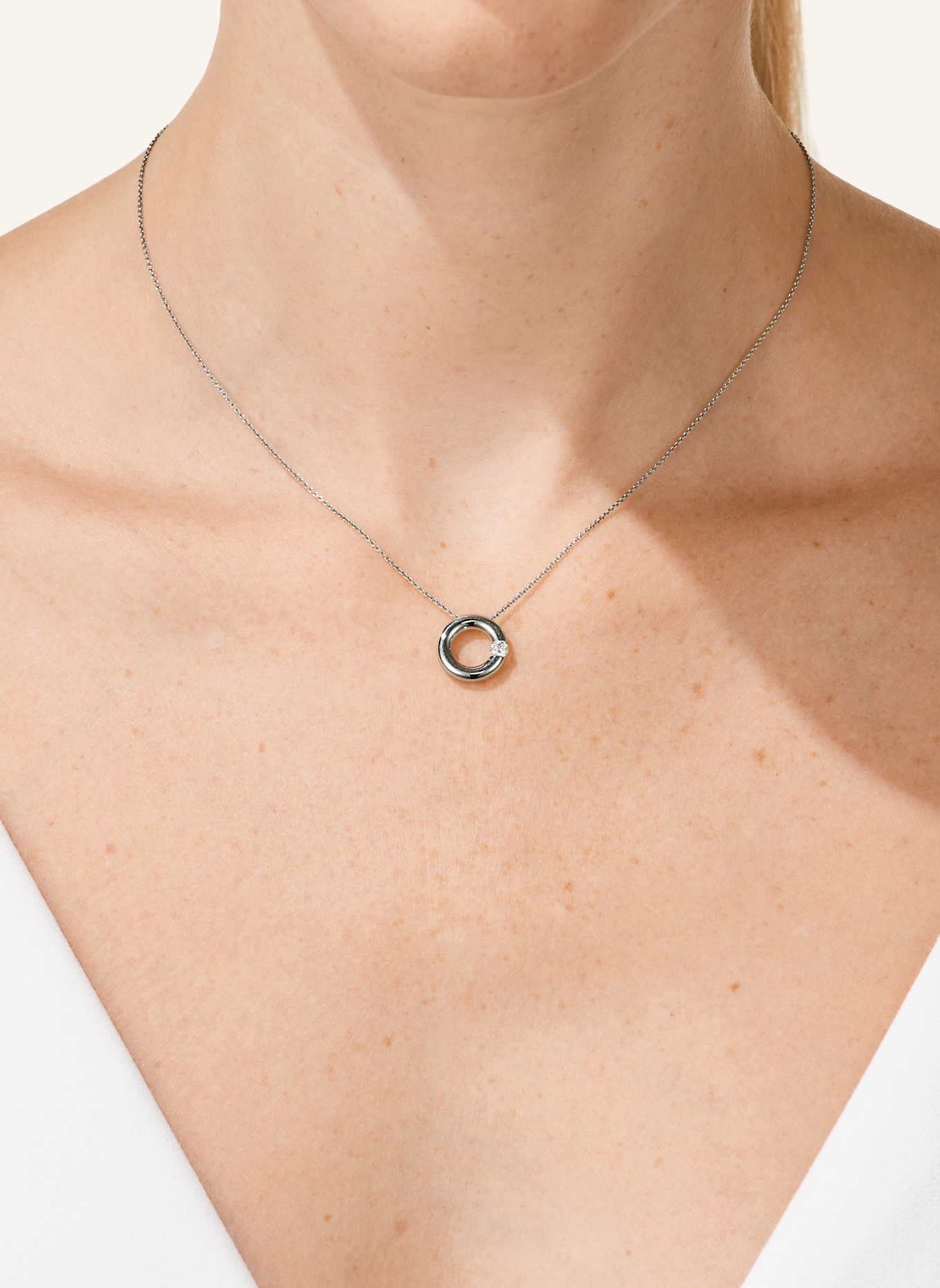 NIESSING Anhänger SPANNRING®: PLATIN