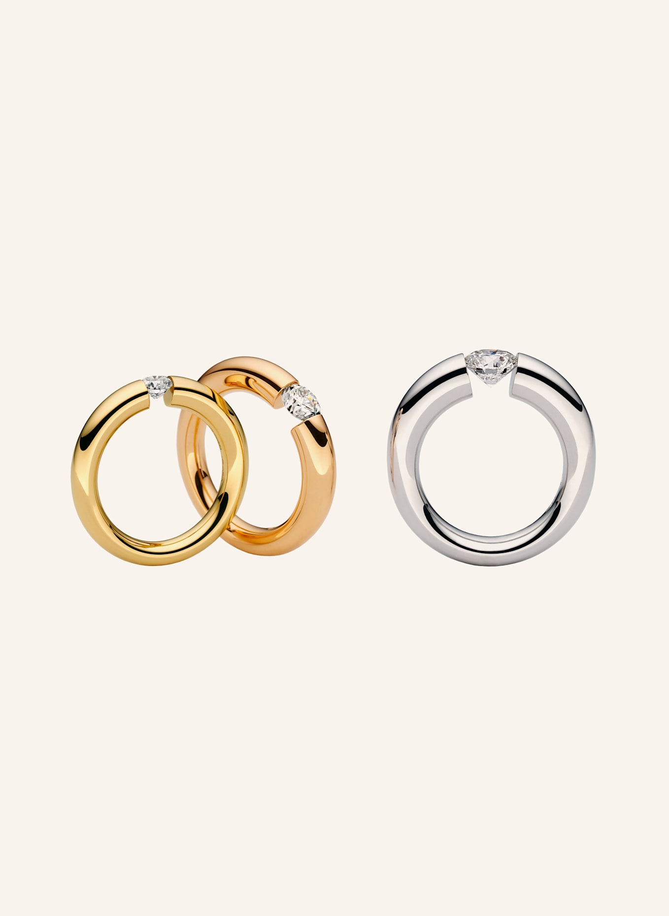 NIESSING Ring SPANNRING® VERLAUF: PLATIN