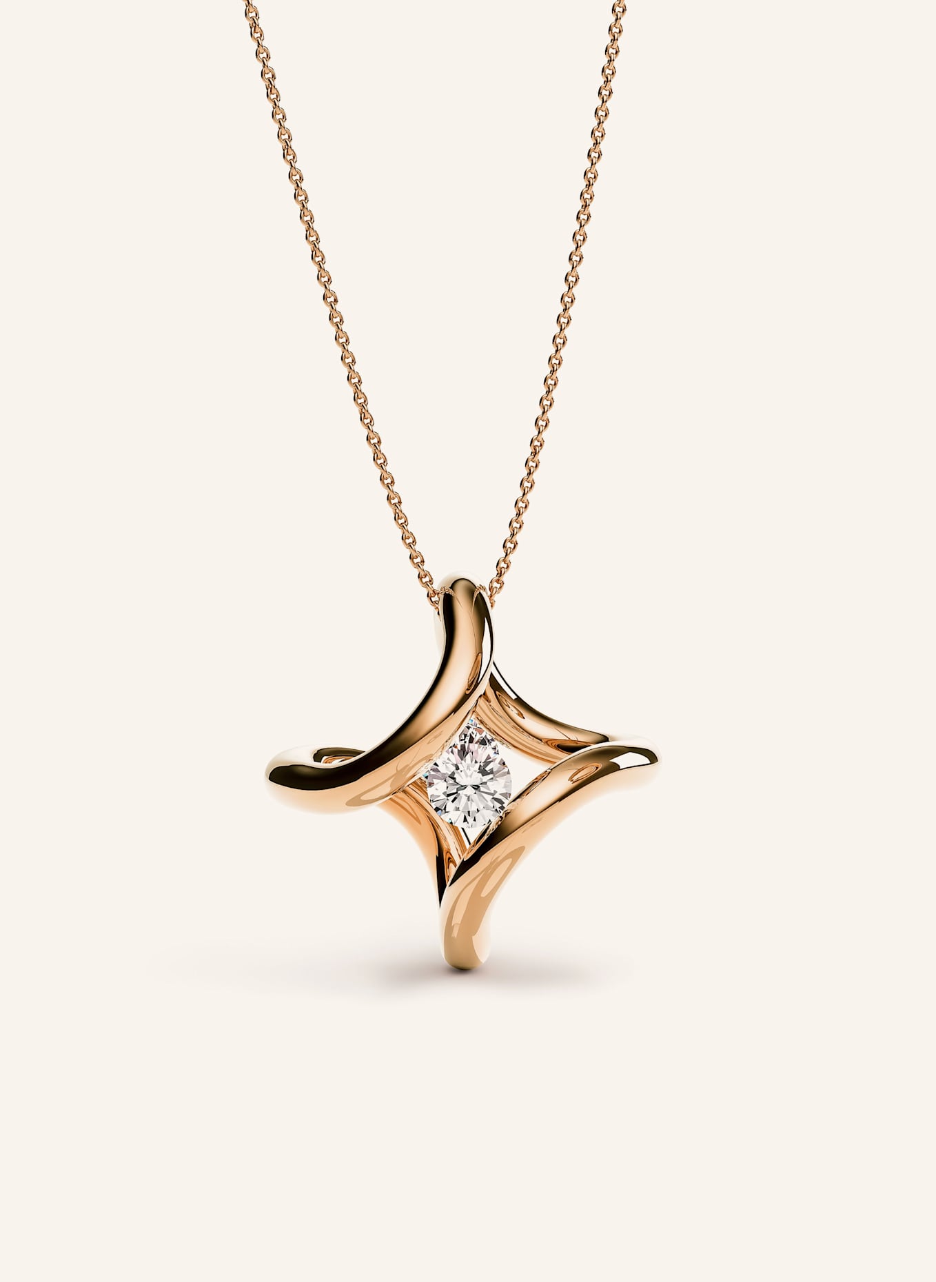 NIESSING Anhänger SPANNRING® ÄRA: ROSÉGOLD