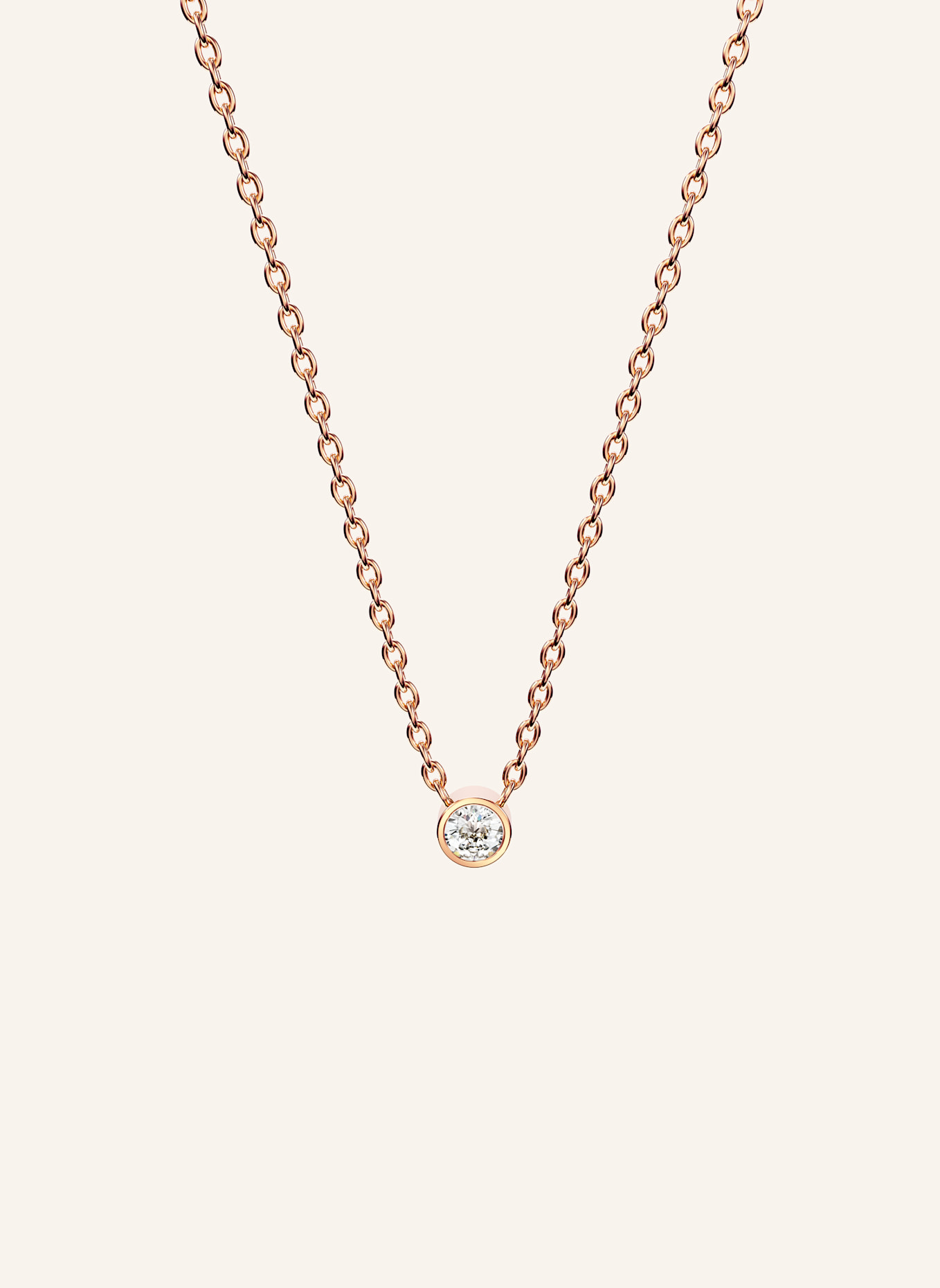 NIESSING Kette BRILLANT AKZENT: ROSÉGOLD