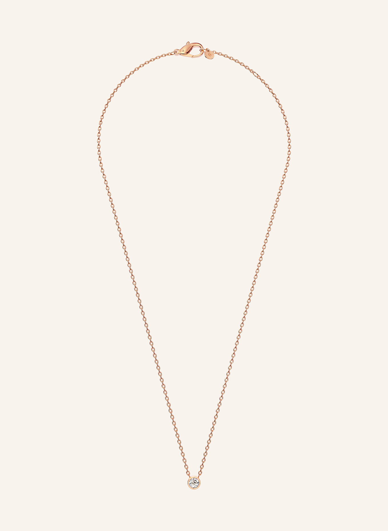NIESSING Kette BRILLANT AKZENT: ROSÉGOLD