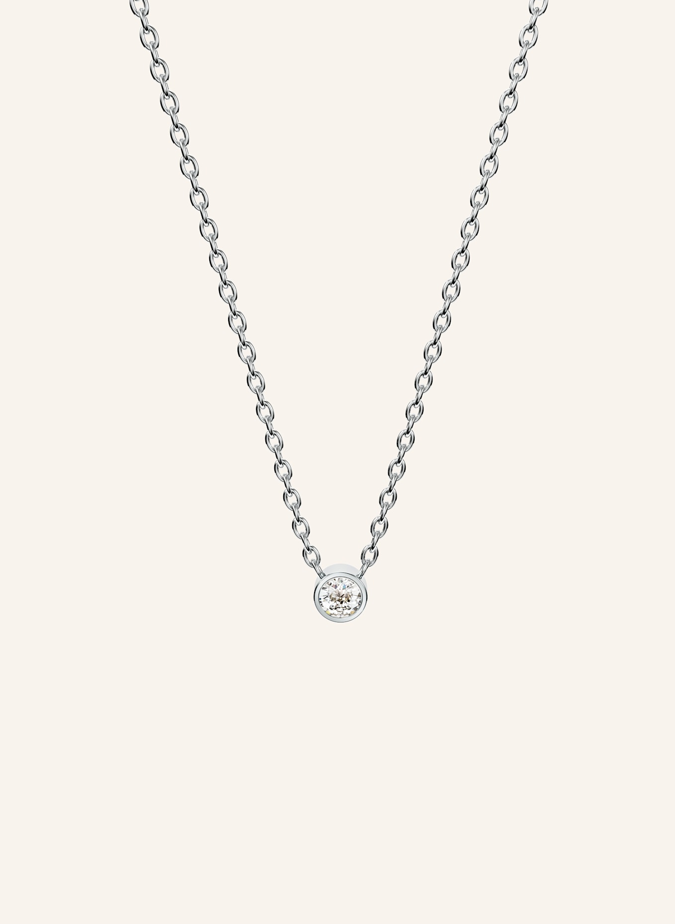 NIESSING Kette BRILLANT AKZENT: PLATIN