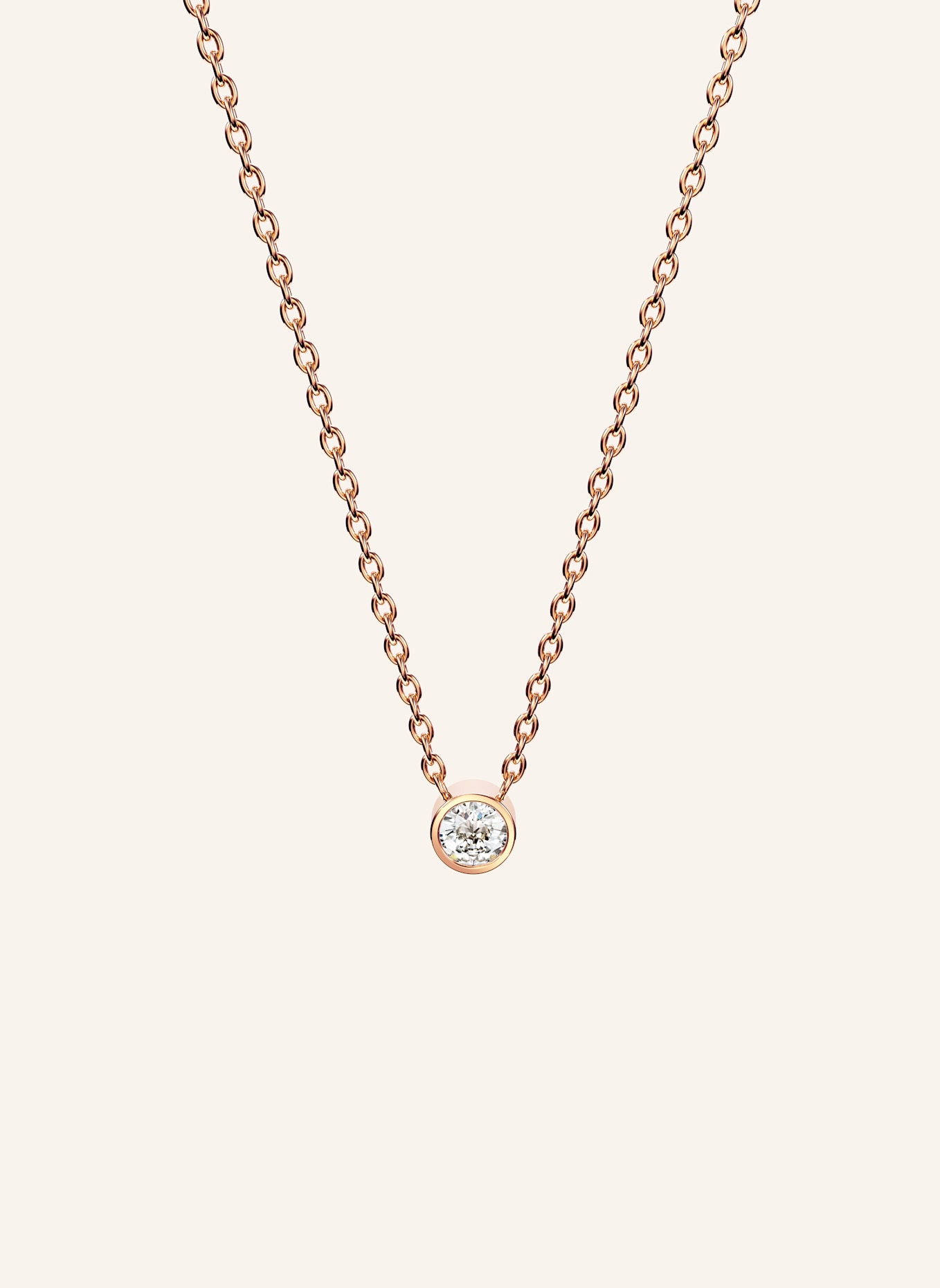 NIESSING Kette BRILLANT AKZENT: ROSÉGOLD