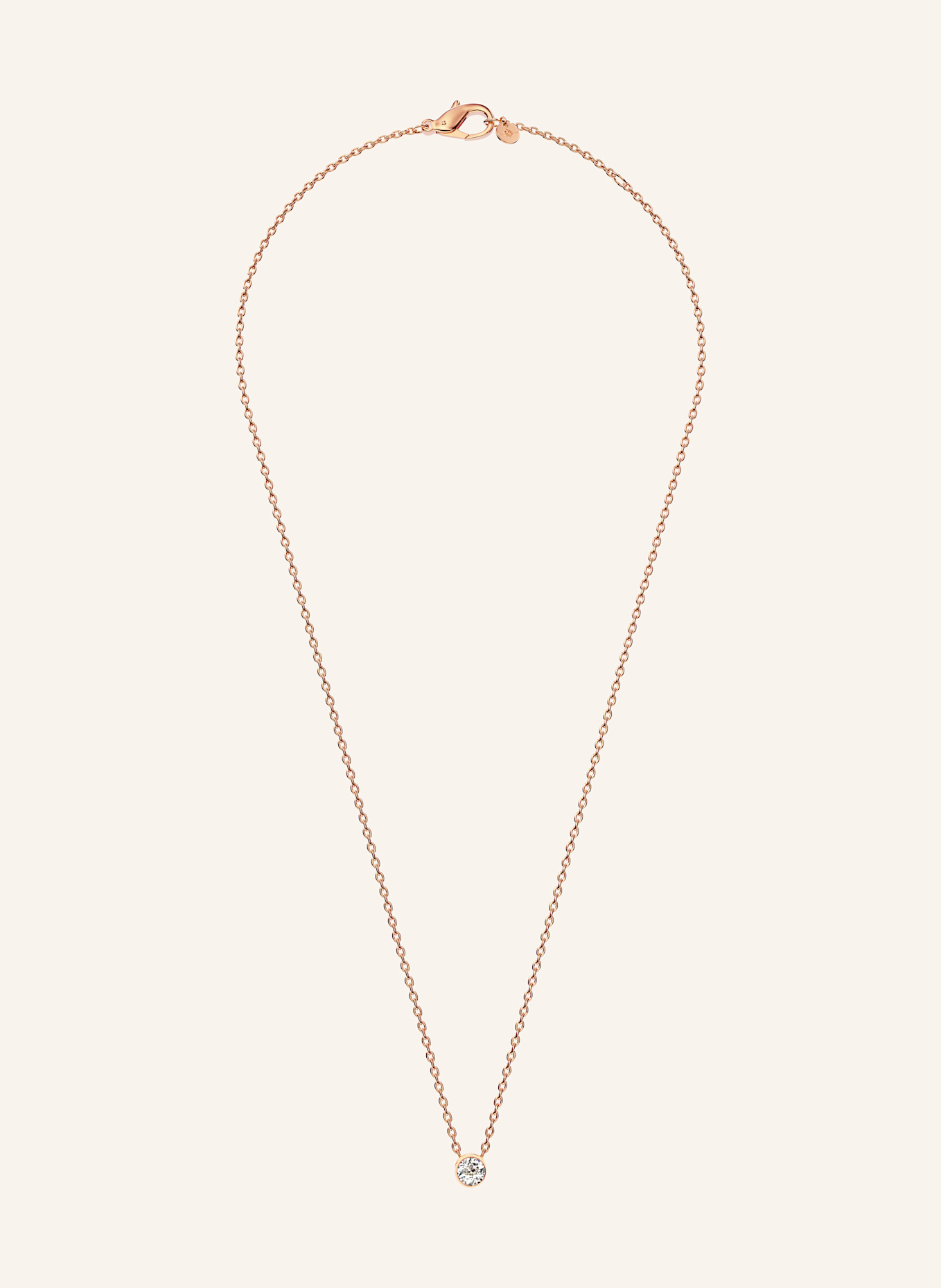 NIESSING Kette BRILLANT AKZENT: ROSÉGOLD