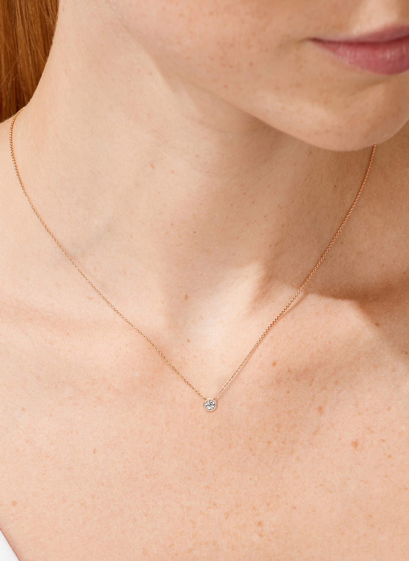 NIESSING Kette BRILLANT AKZENT: ROSÉGOLD