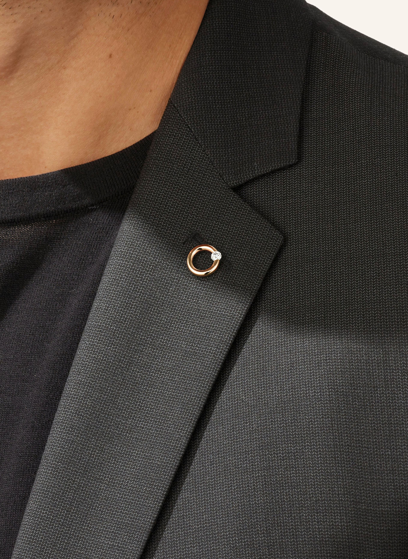 NIESSING Anstecker SPANNRING® Bouton: ROSÉGOLD