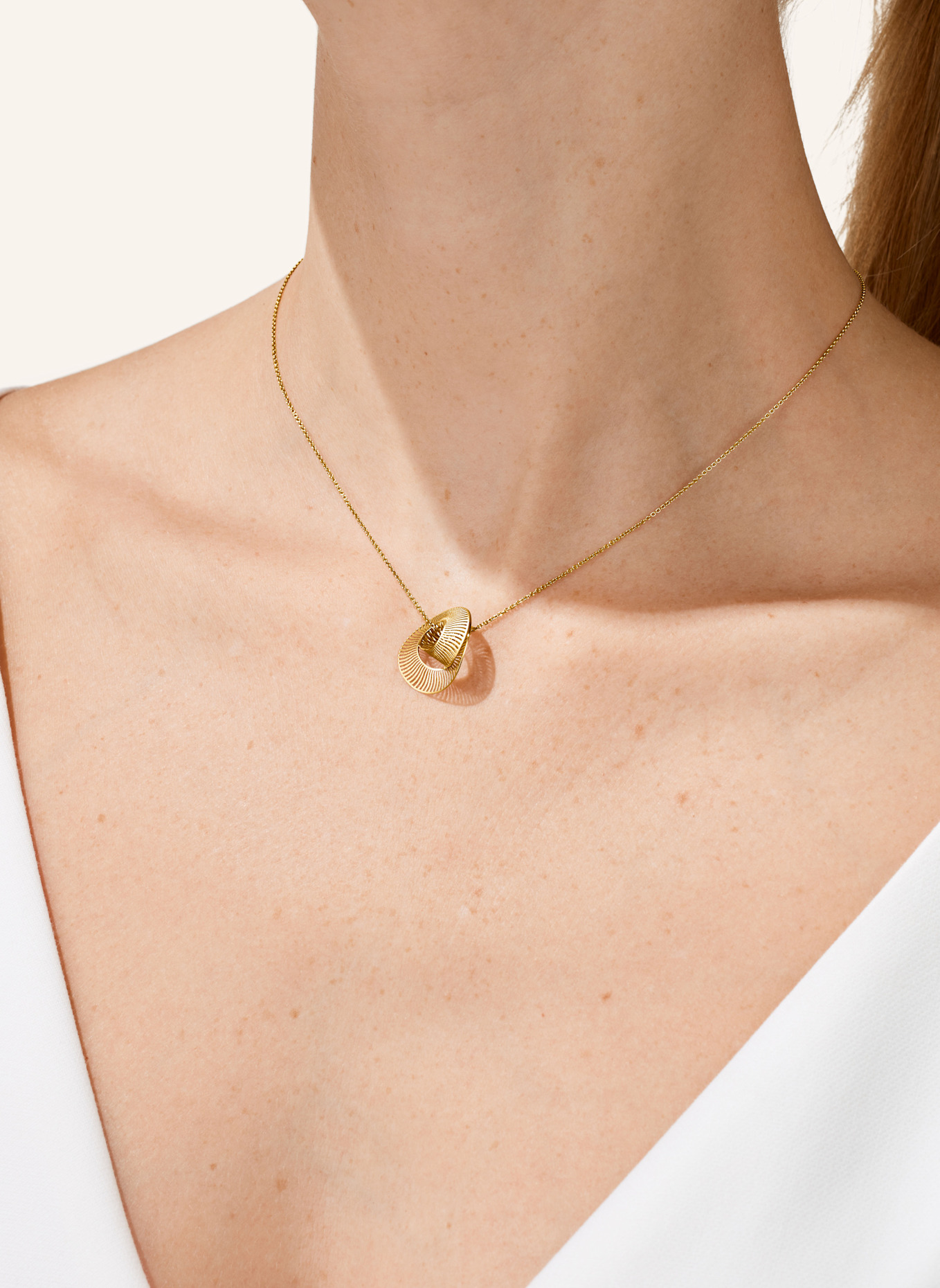 NIESSING Anhänger MIRAGE LOOP: GOLD