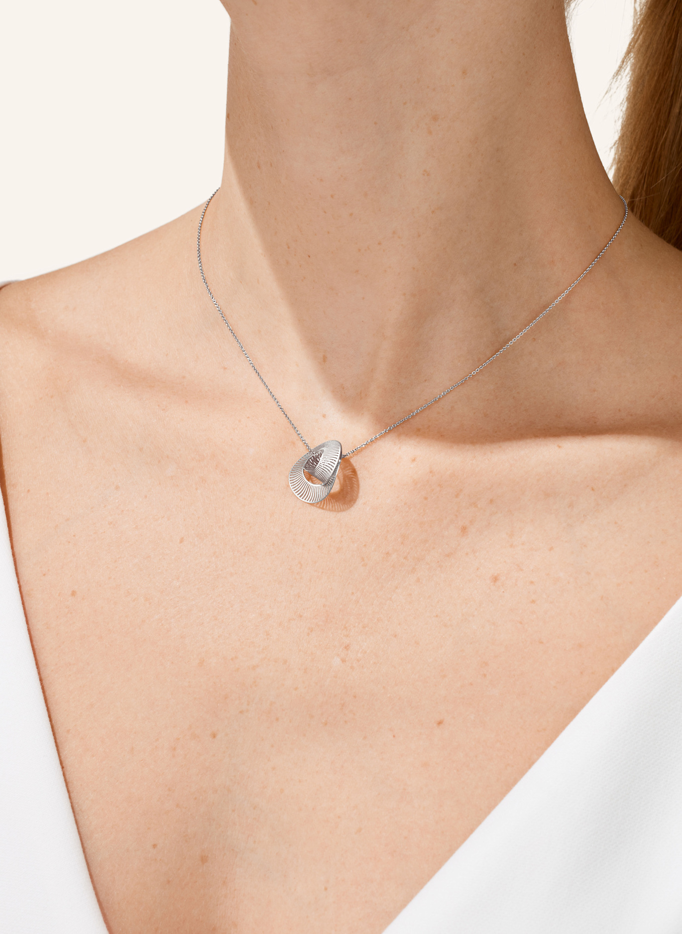 NIESSING Anhänger MIRAGE LOOP: PLATIN