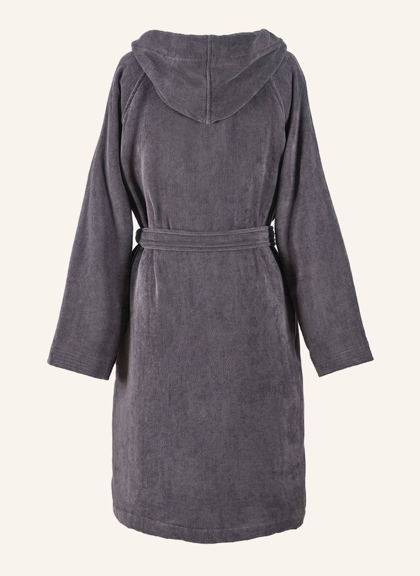 BOSS Bademantel PLAIN: DUNKELGRAU