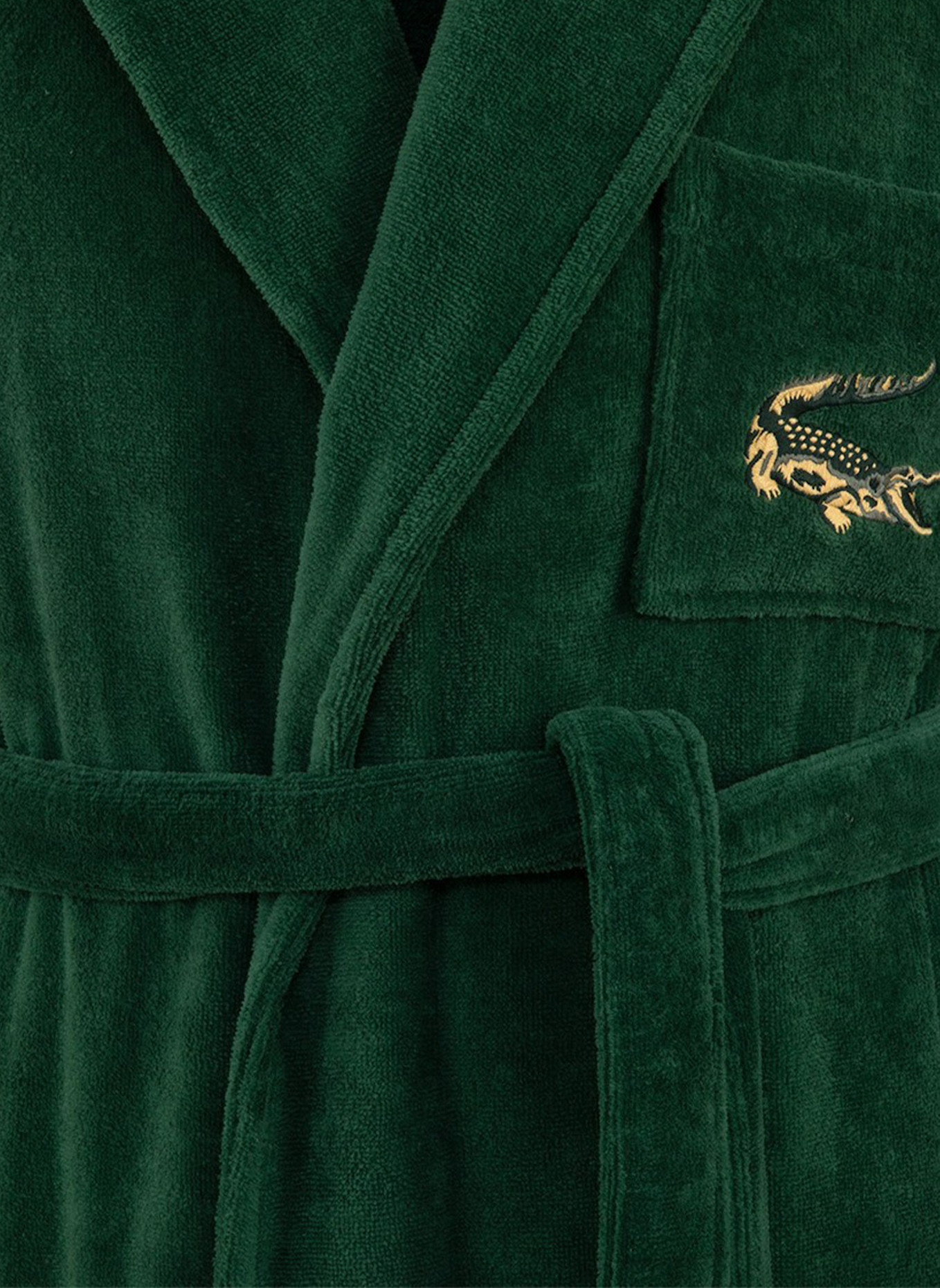 LACOSTE Bademantel LRENE: GRÜN