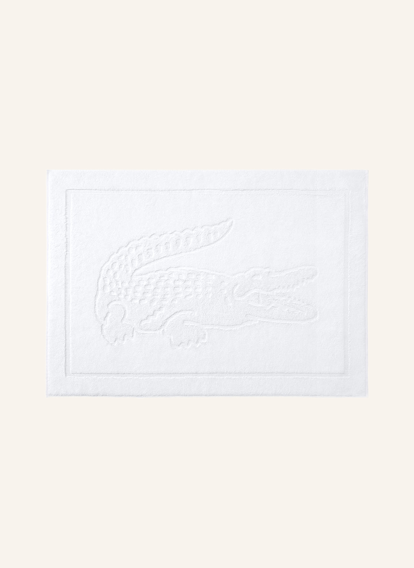 LACOSTE Badematte LLACOSTE: WEISS