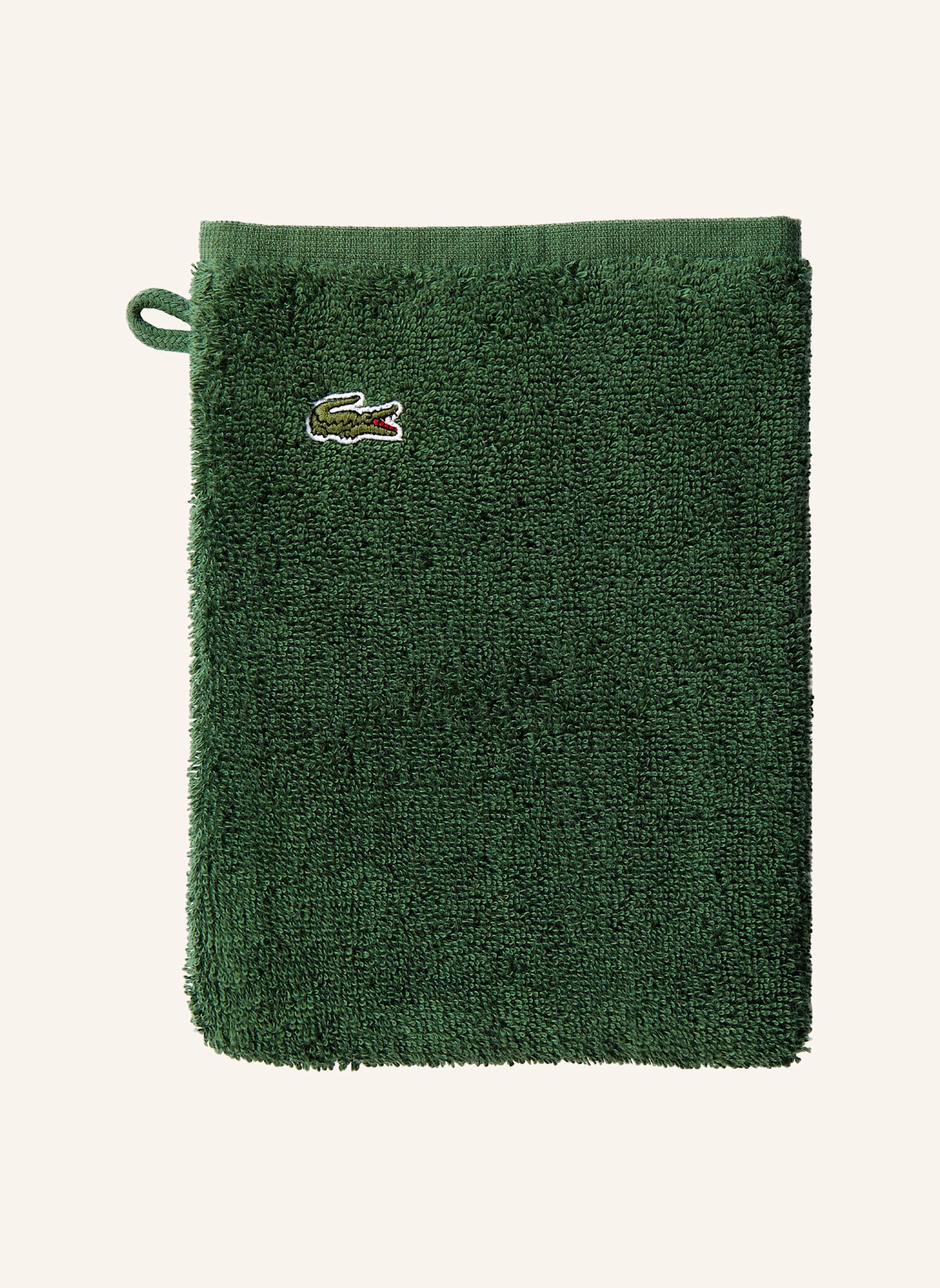 LACOSTE Waschhandschuh 4er Set LLECROCO: GRÜN