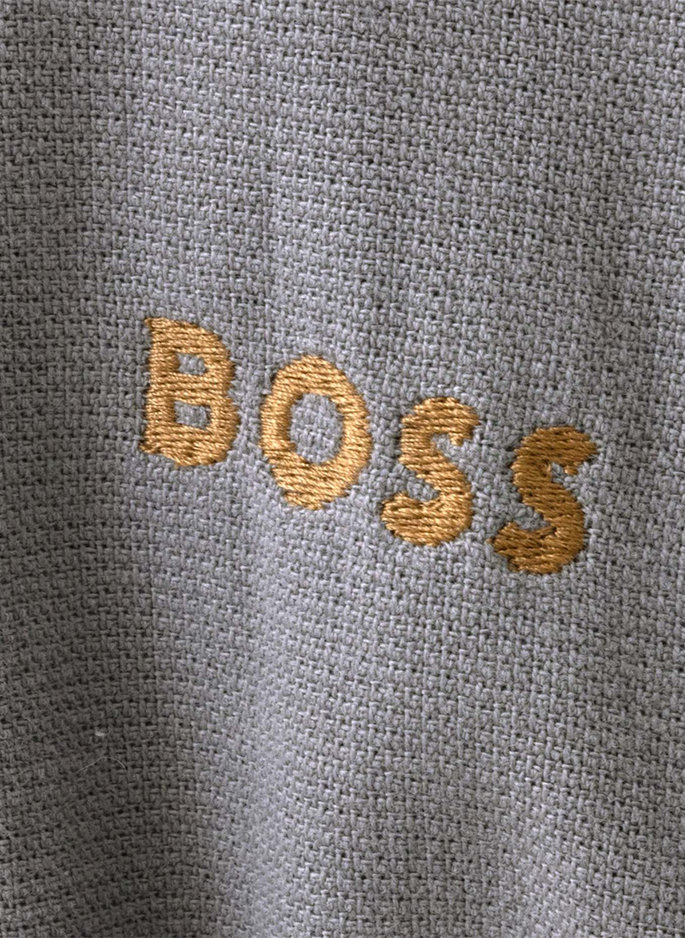 BOSS Bademantel BLINEA: GRAU