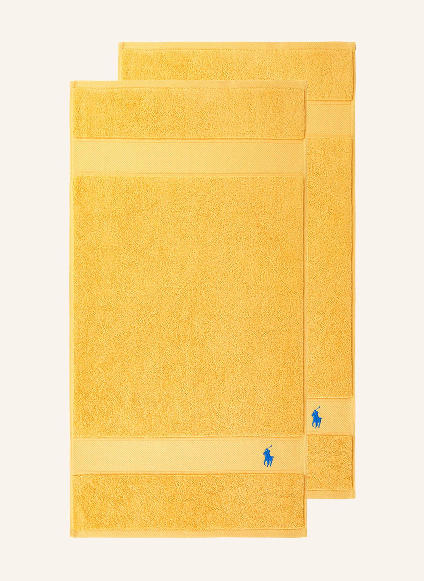 RALPH LAUREN HOME Gästetuch 2er Set POLOPLAYER: GELB