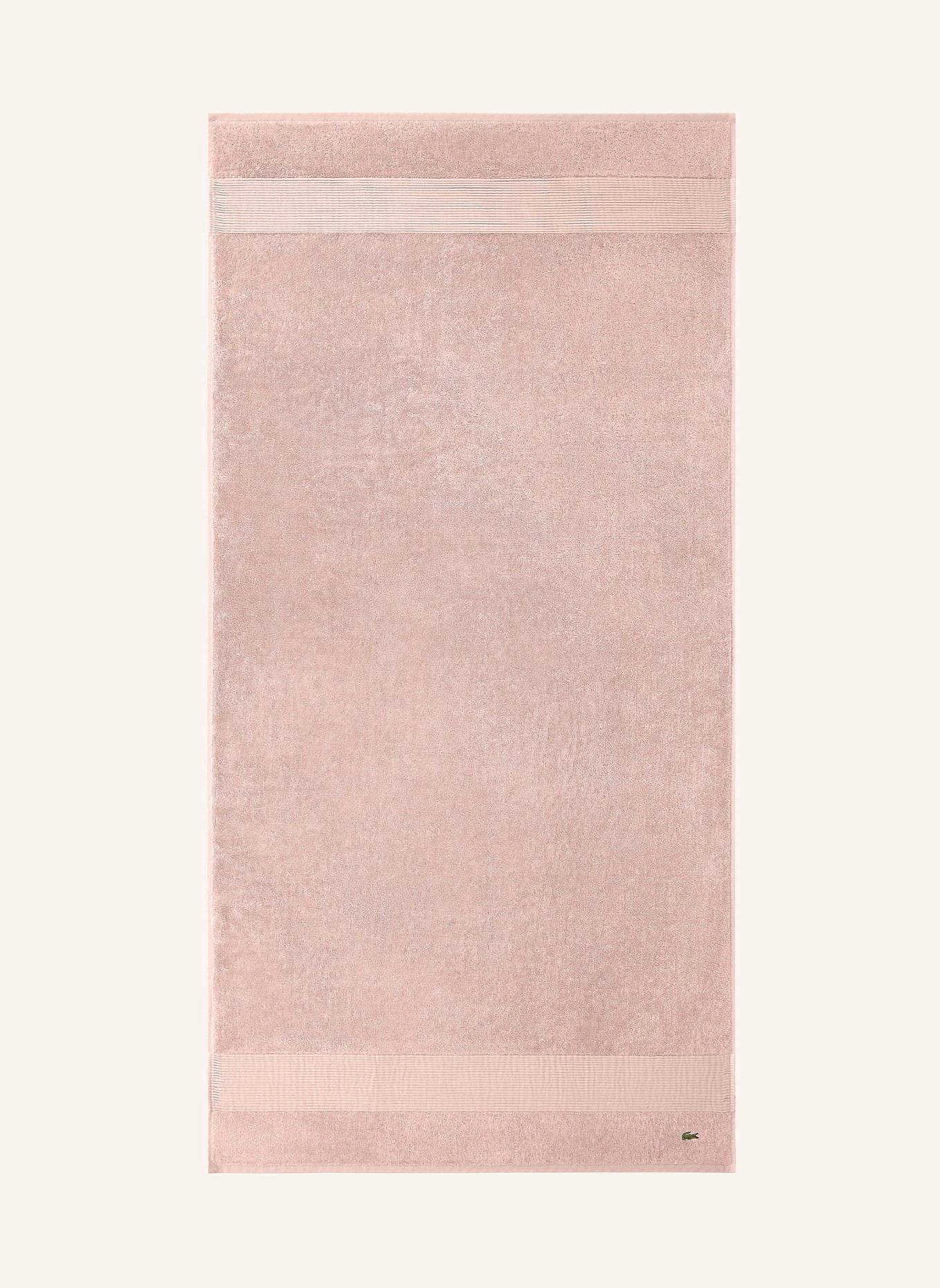 LACOSTE Duschtuch LLECROCO: ROSÉ