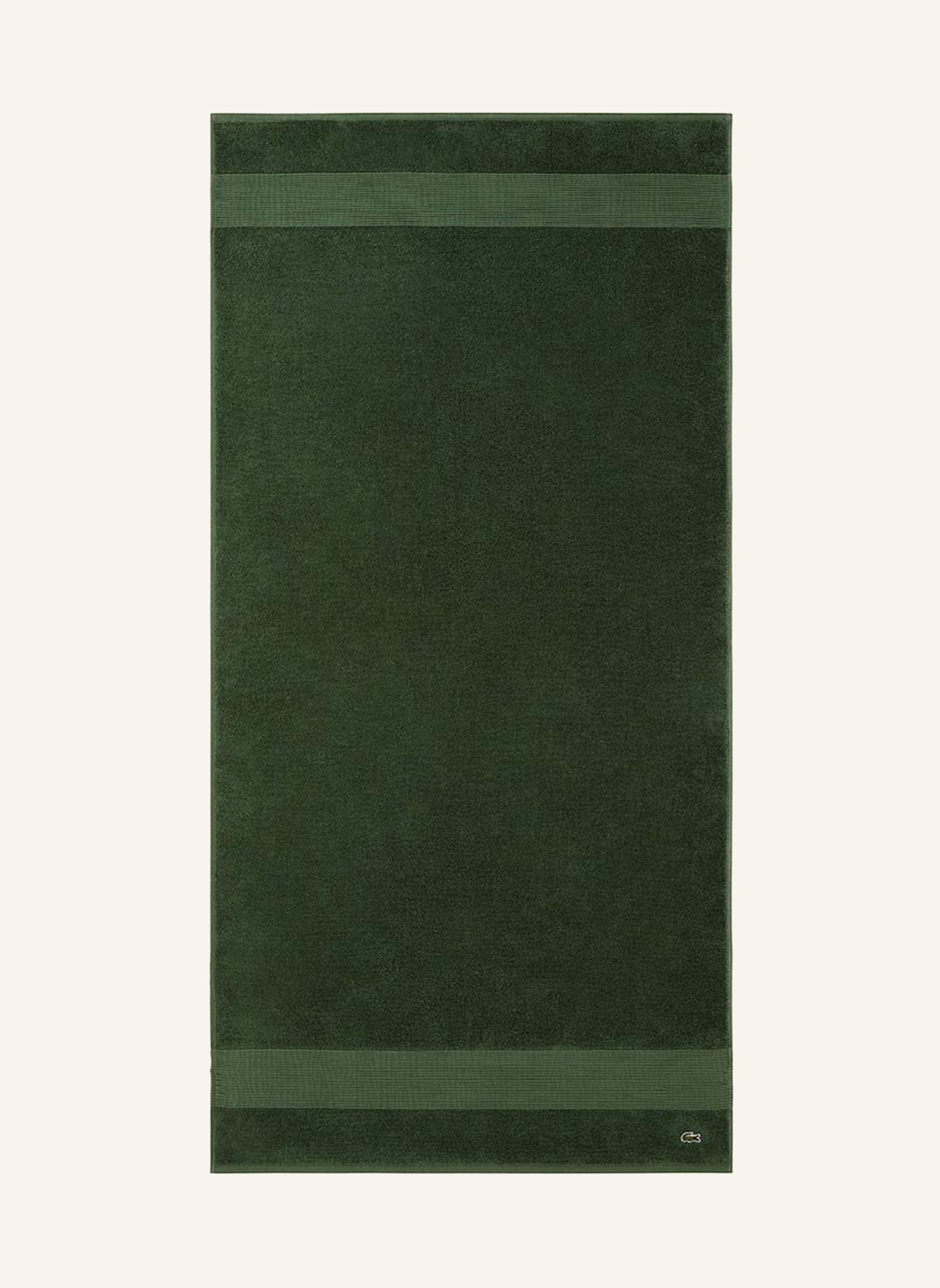LACOSTE Duschtuch LLECROCO: GRÜN