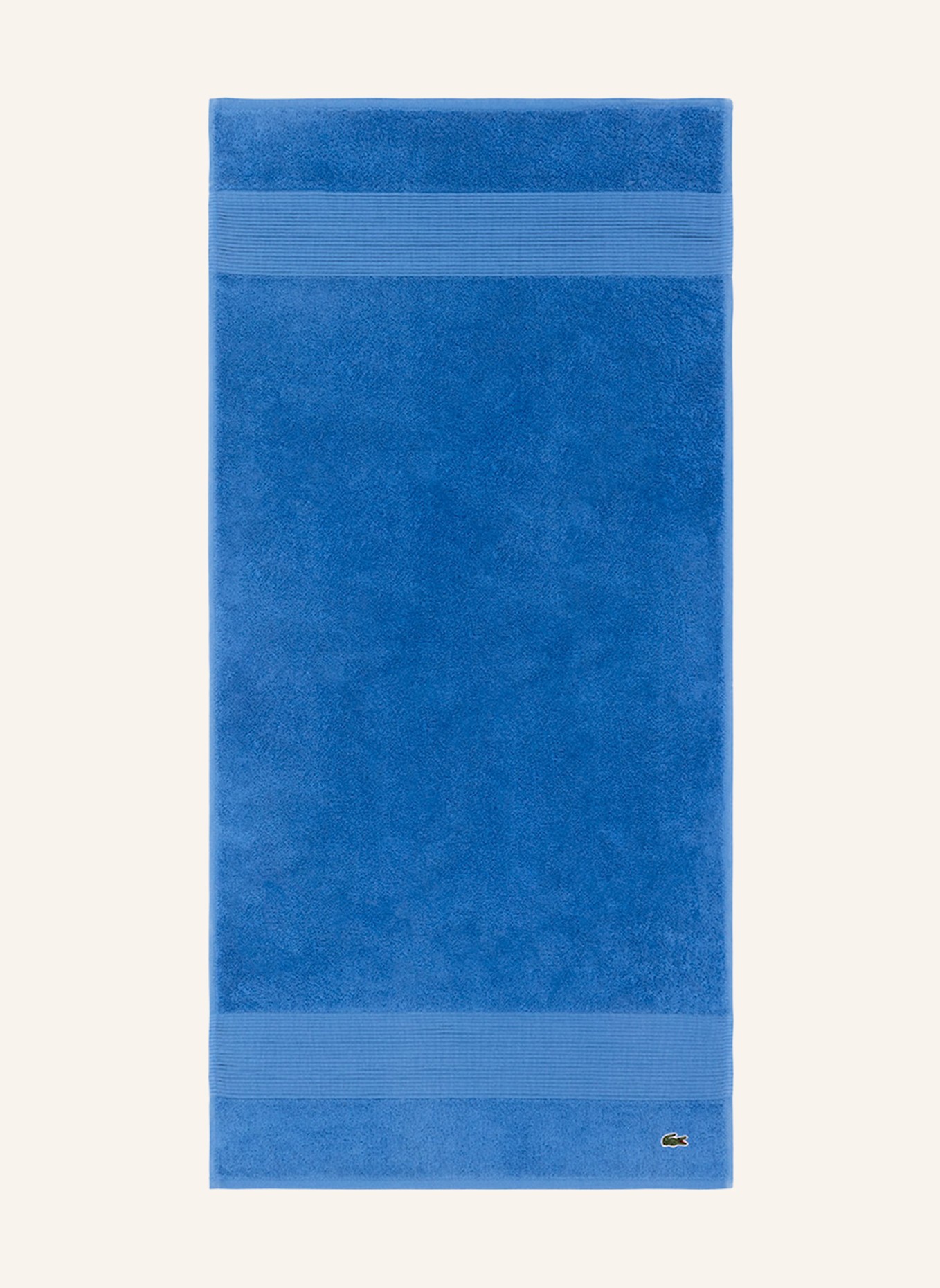 LACOSTE Handtuch 2er Set LLECROCO: HELLBLAU