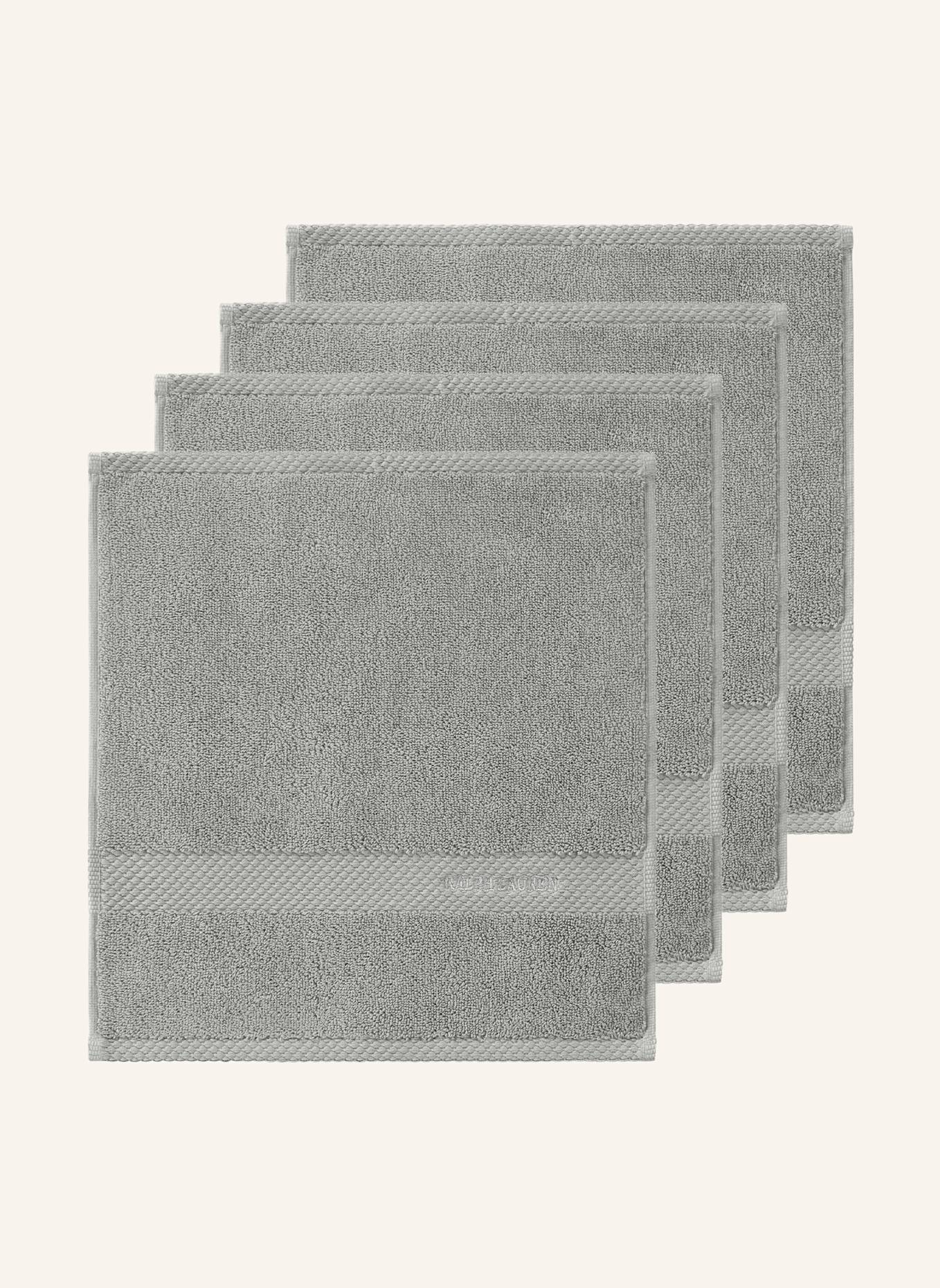 RALPH LAUREN HOME Waschlappen 4er Set AVENUE: HELLGRAU