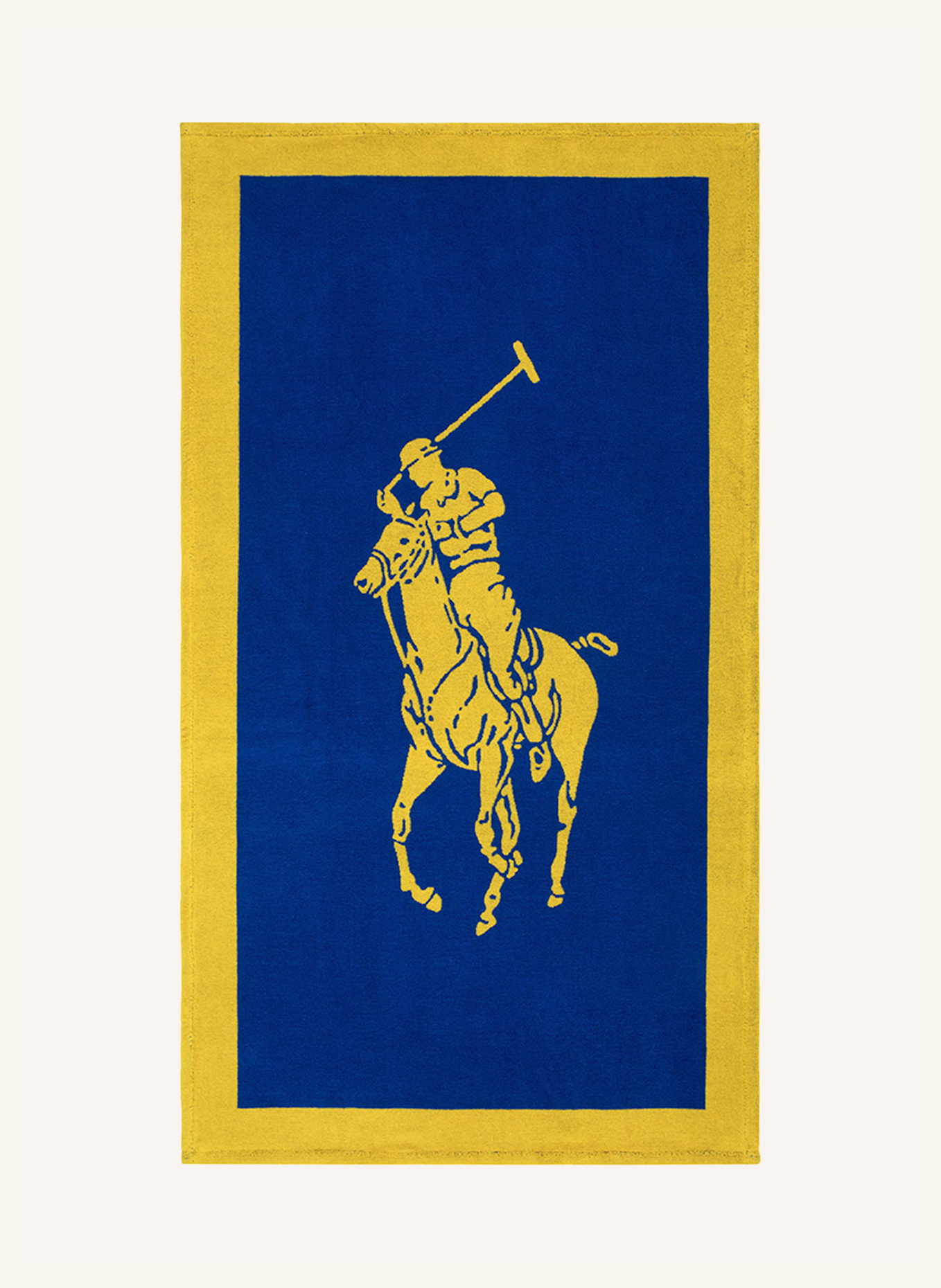 RALPH LAUREN HOME Strandtuch POLOJACQ: BLAU/ GELB