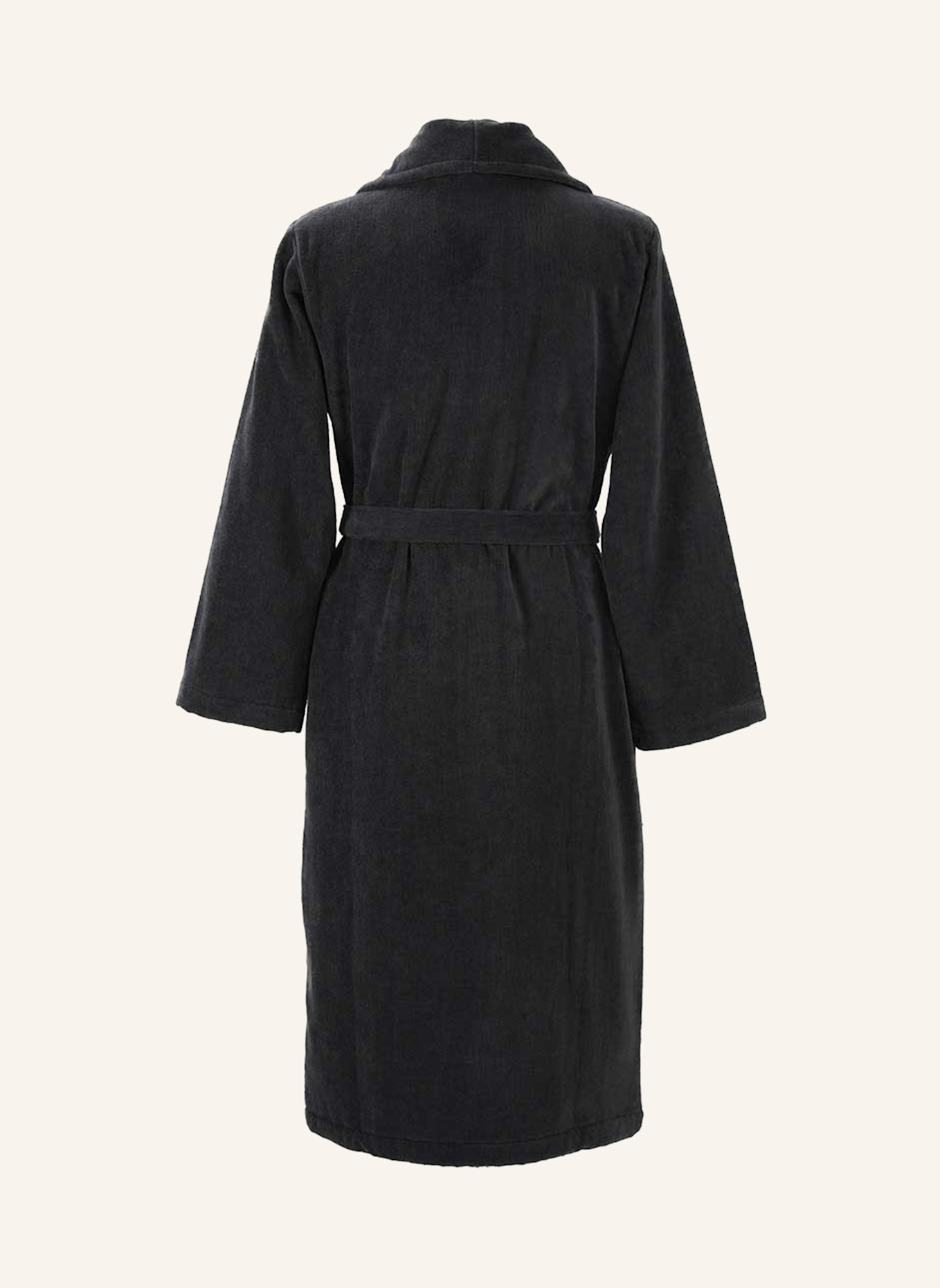 LACOSTE Bademantel LRENE: DUNKELGRAU