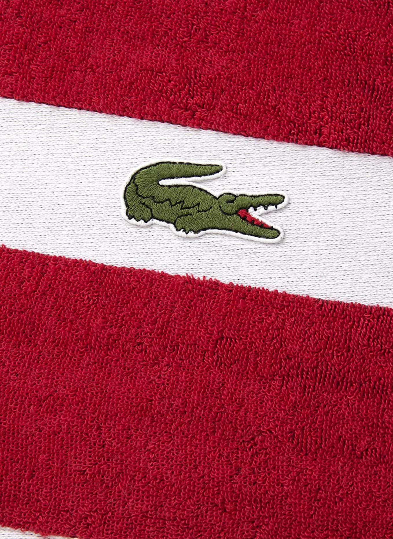 LACOSTE Badetuch LCASUAL: ROT
