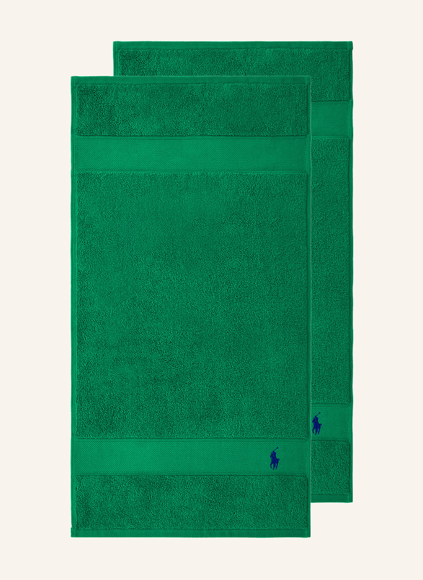 RALPH LAUREN HOME Gästetuch 2er Set POLOPLAYER: GRÜN