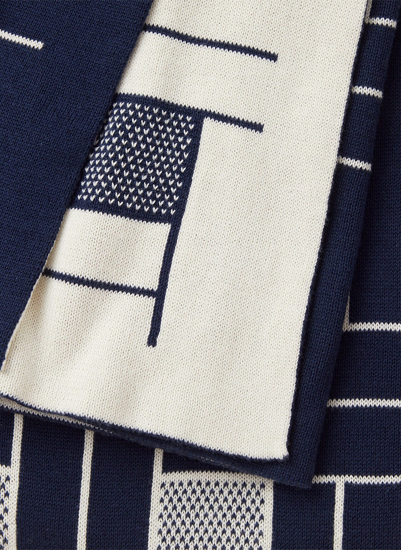 KENZO HOME Plaid KWEAVE: DUNKELBLAU