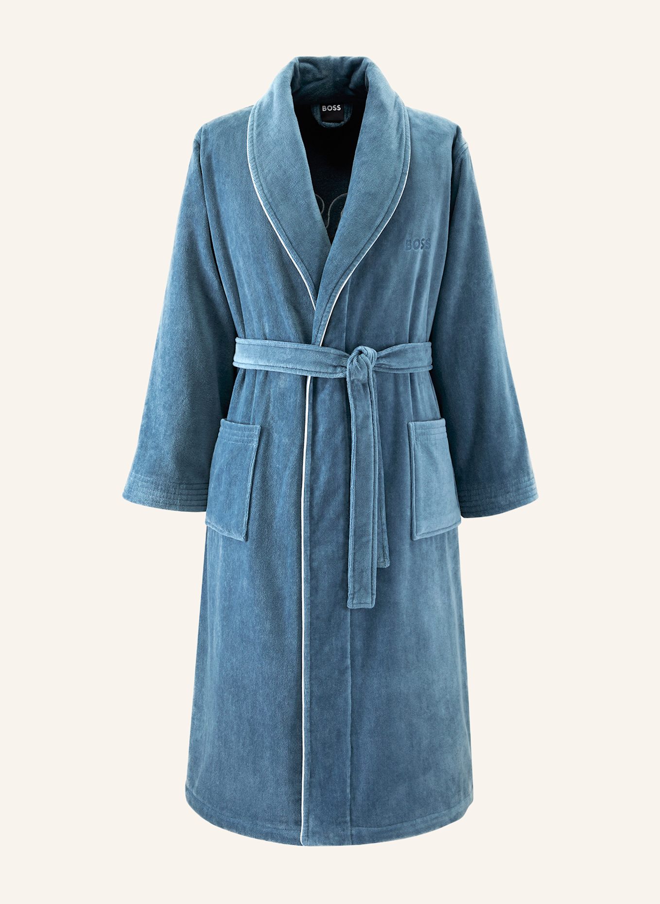 BOSS Bademantel TIAGO: DUNKELBLAU