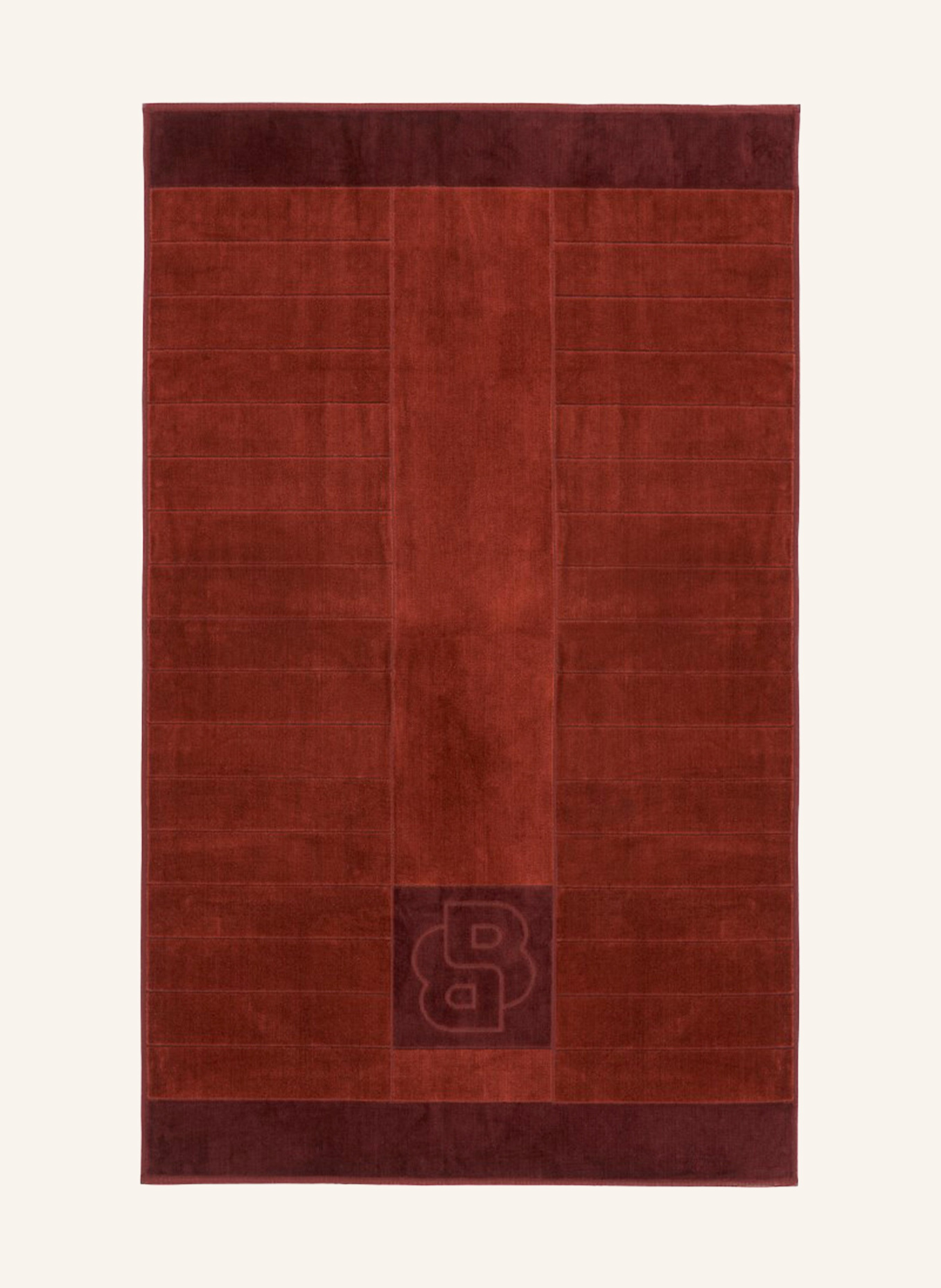 BOSS Badetuch DOUBLEB: ORANGE/ DUNKELORANGE