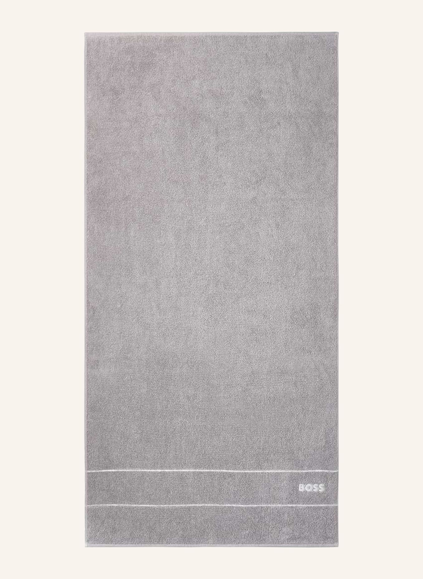 BOSS Duschtuch PLAIN: HELLGRAU