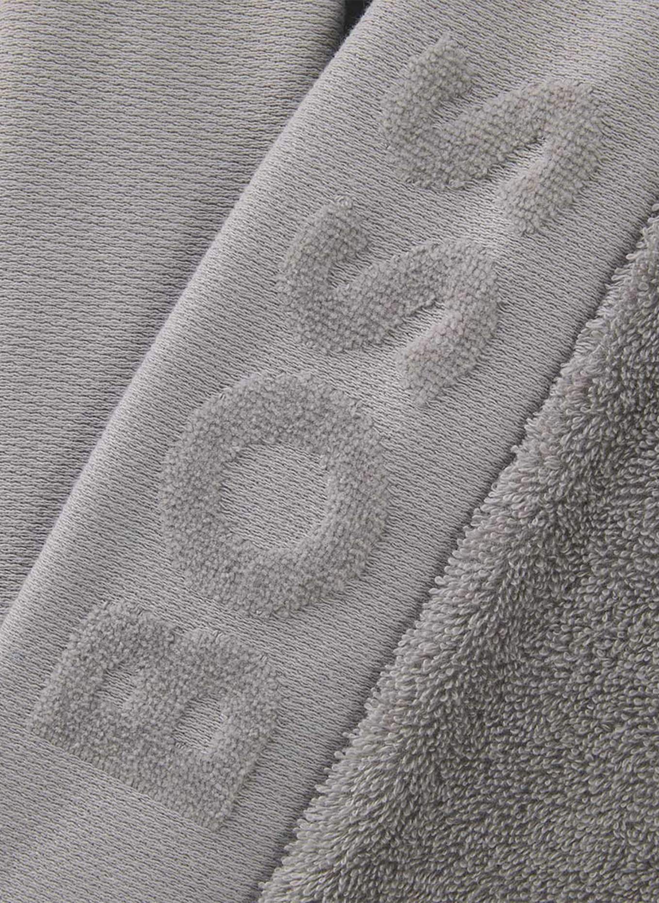 BOSS Bademantel PLAIN: HELLGRAU