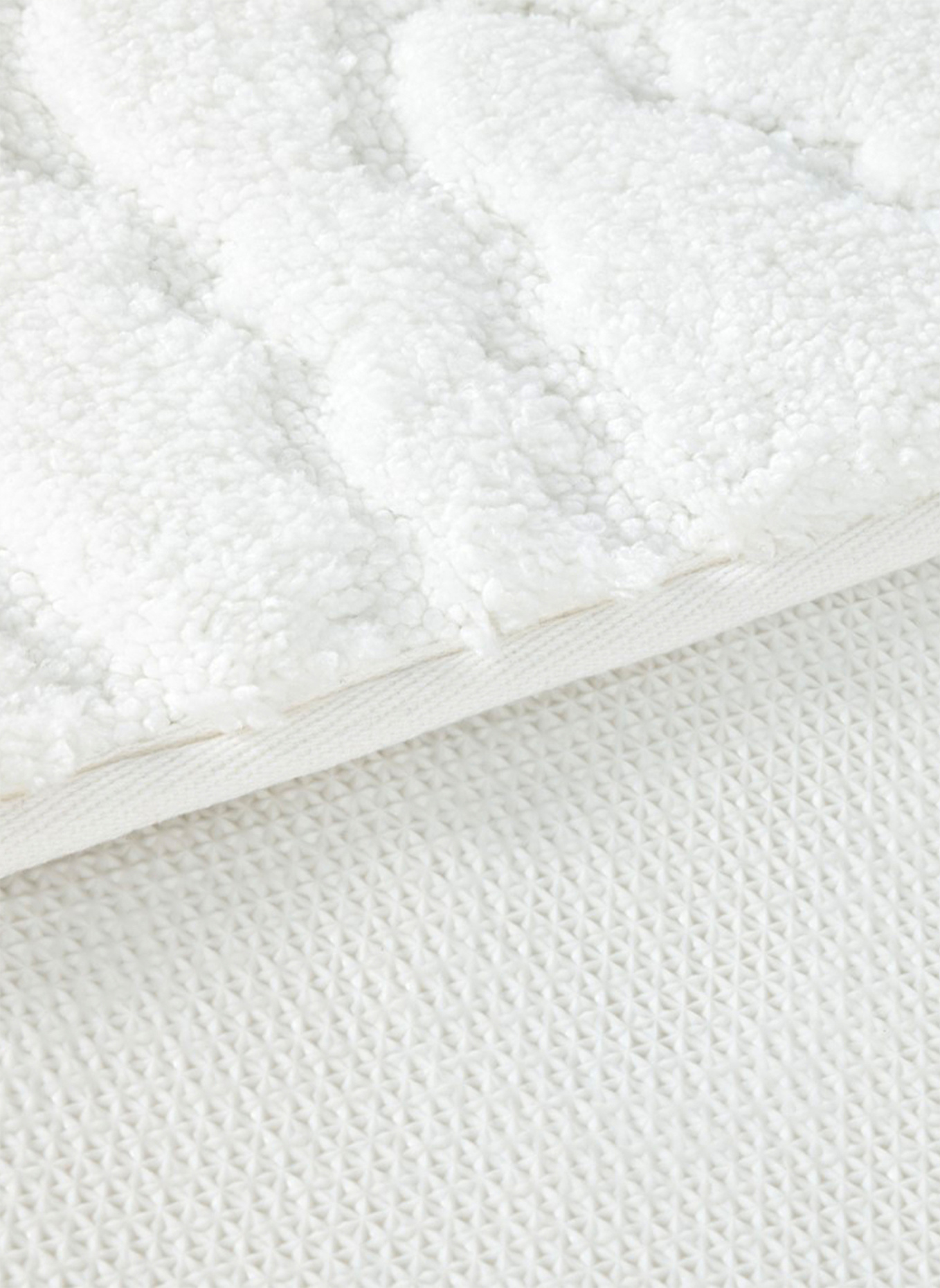 LACOSTE Badematte LHERITAG: WEISS