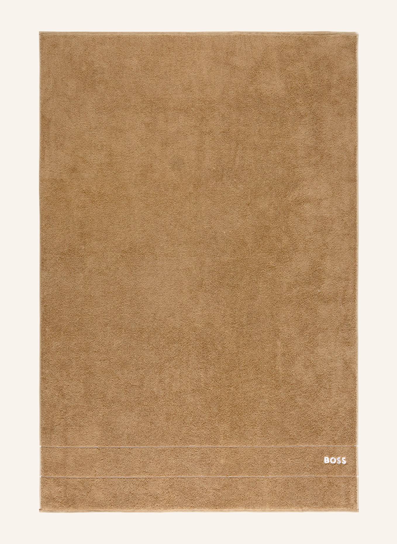 BOSS Badetuch PLAIN: HELLBRAUN