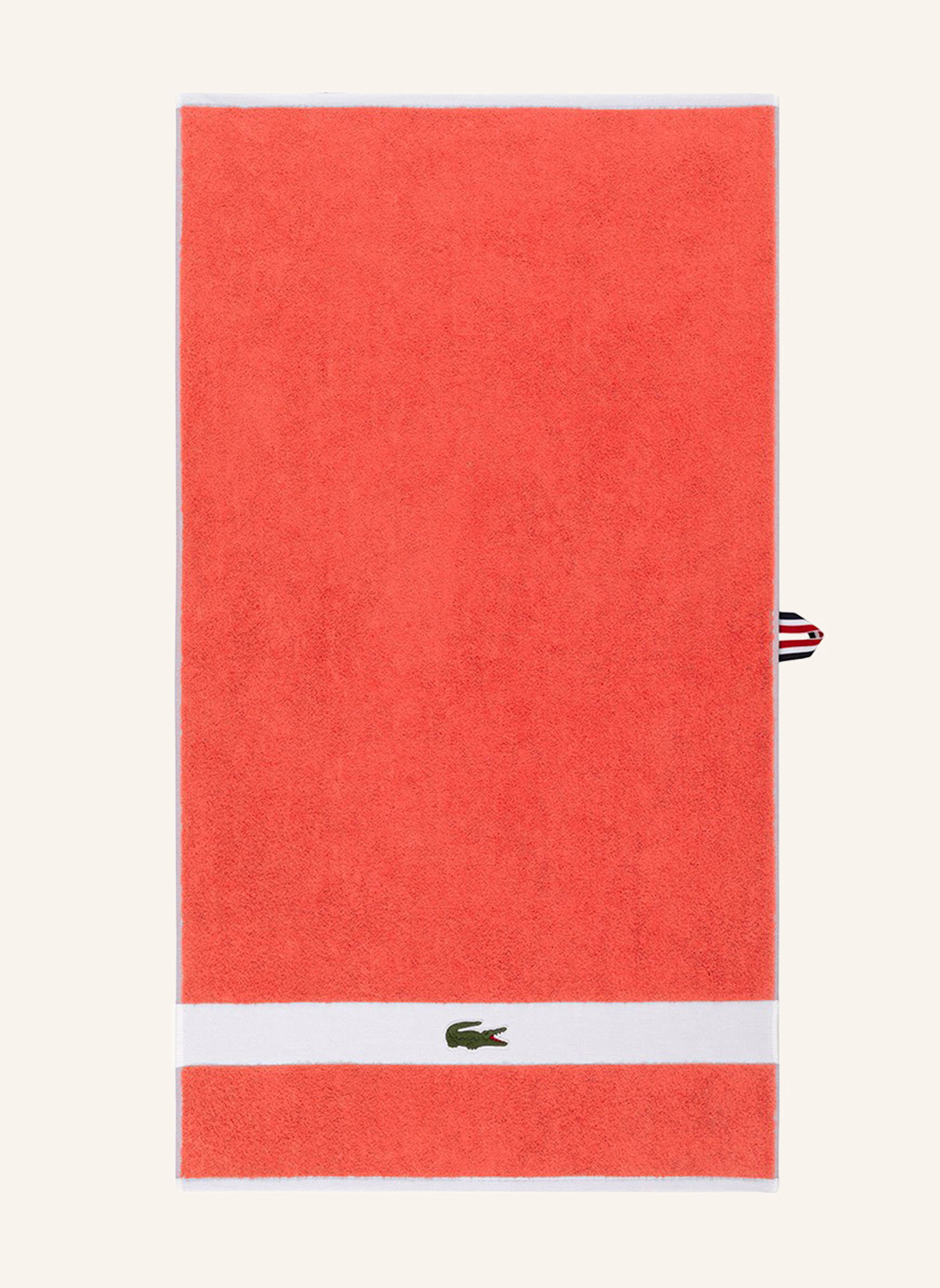 LACOSTE Handtuch LCASUAL: ORANGE