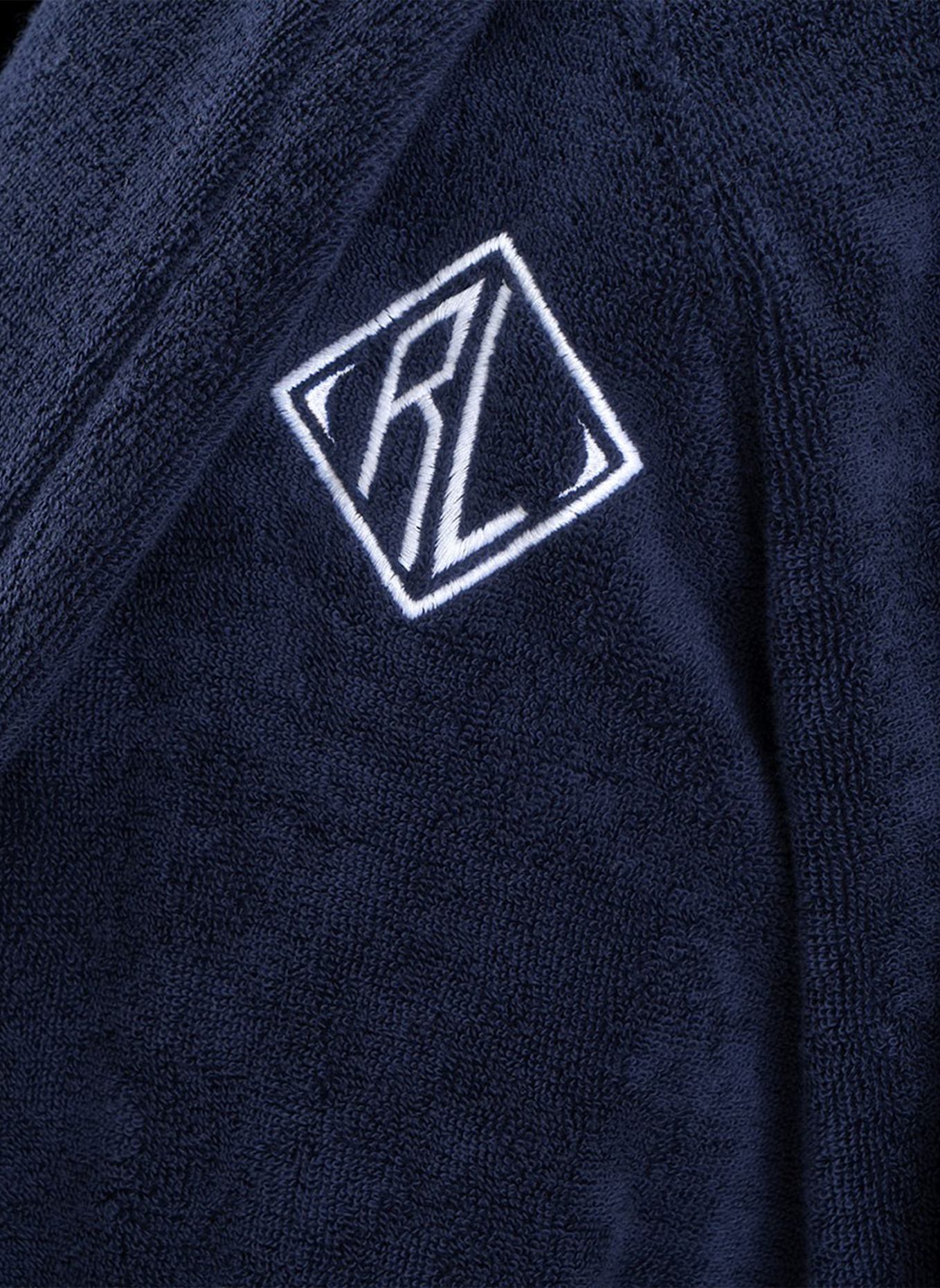 RALPH LAUREN HOME Bademantel LANGDON: DUNKELBLAU